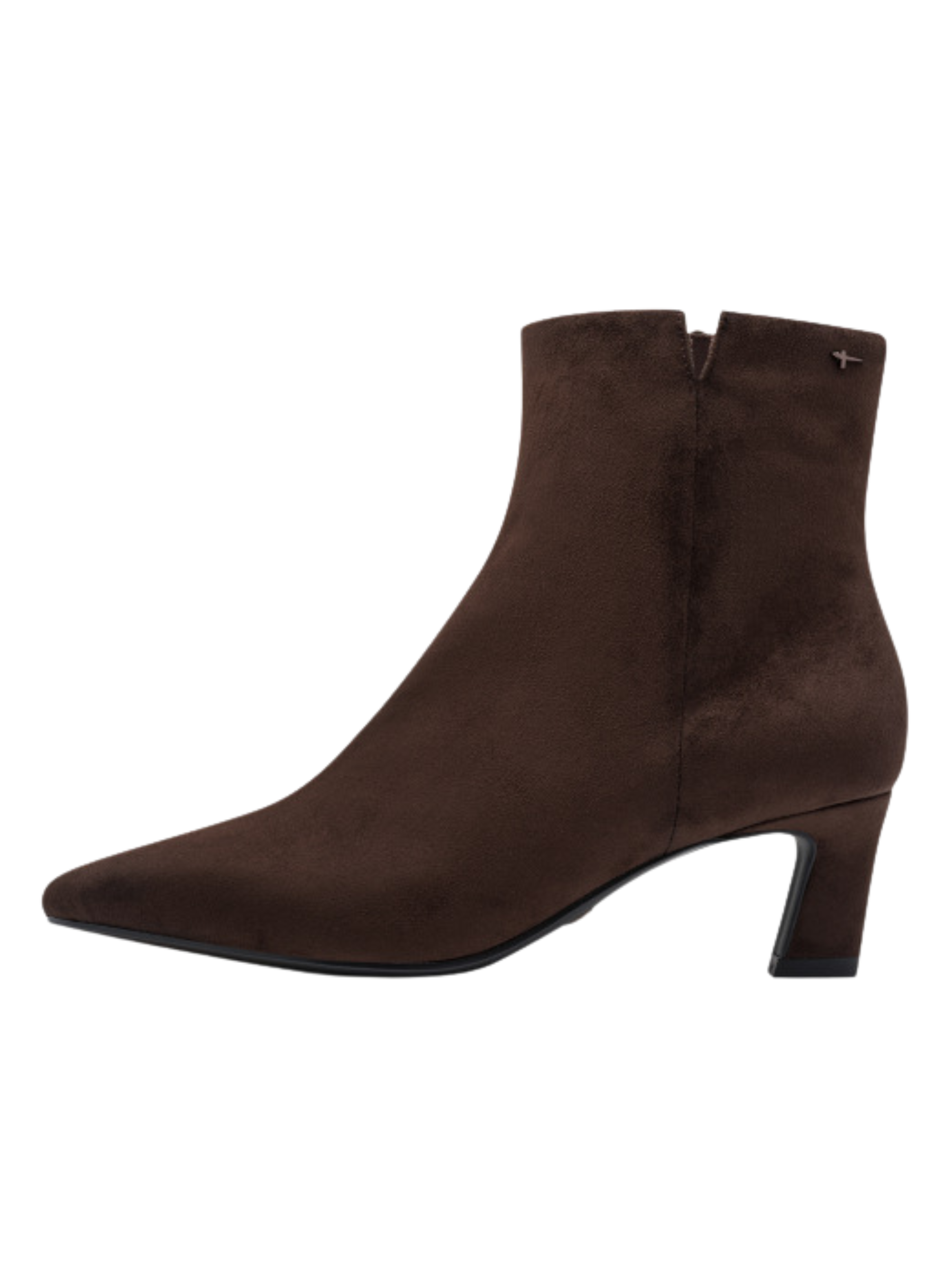 Tamaris 25383 304 Mocca Boot with pointed toe and 55mm stiletto heel.