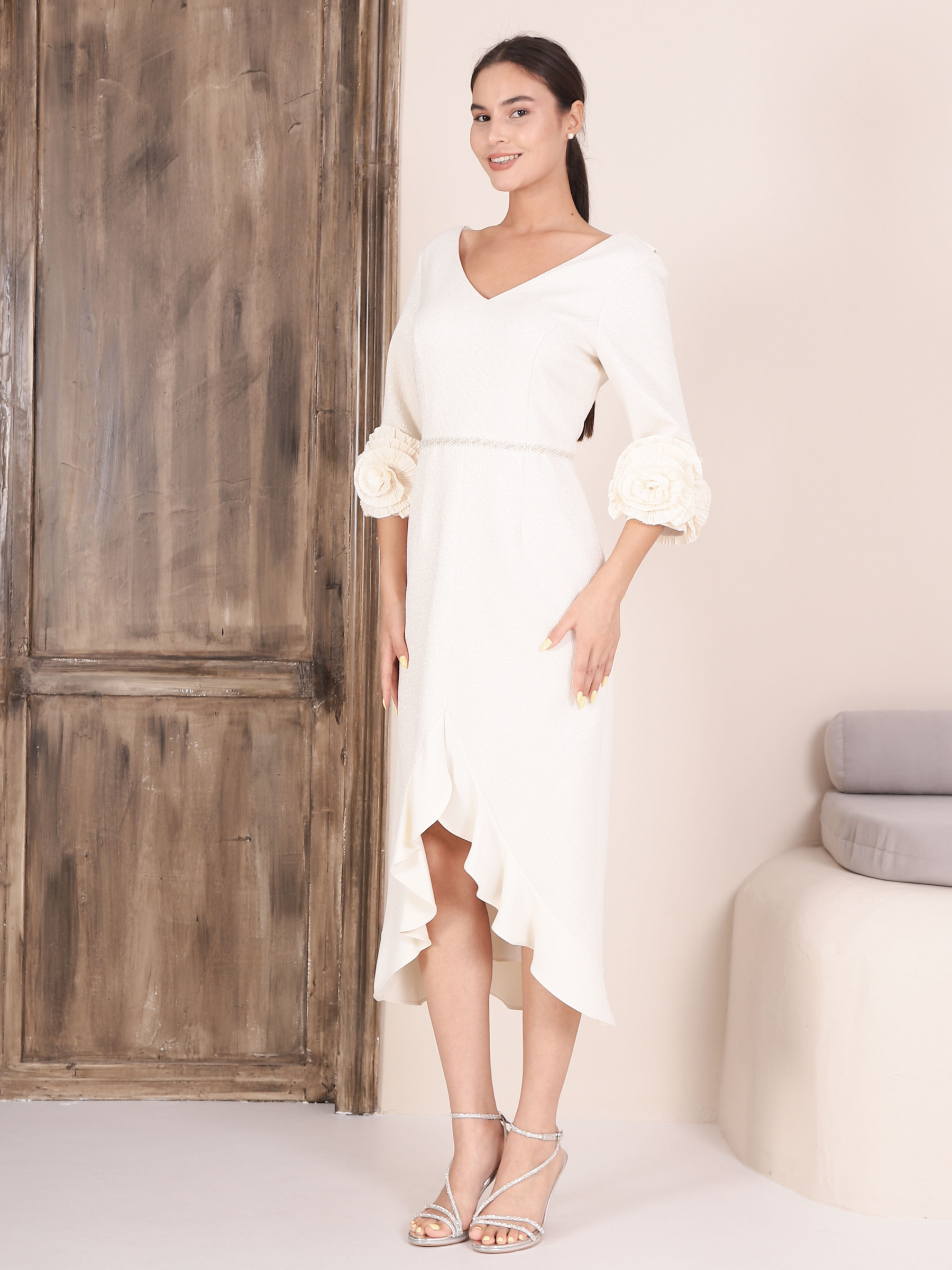 Lizabella 2313 - 10 Vanilla Dress