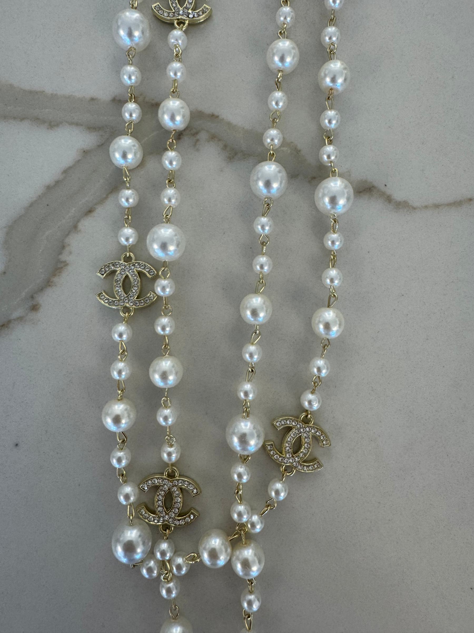 Nouvelle CC Long Gold Necklace