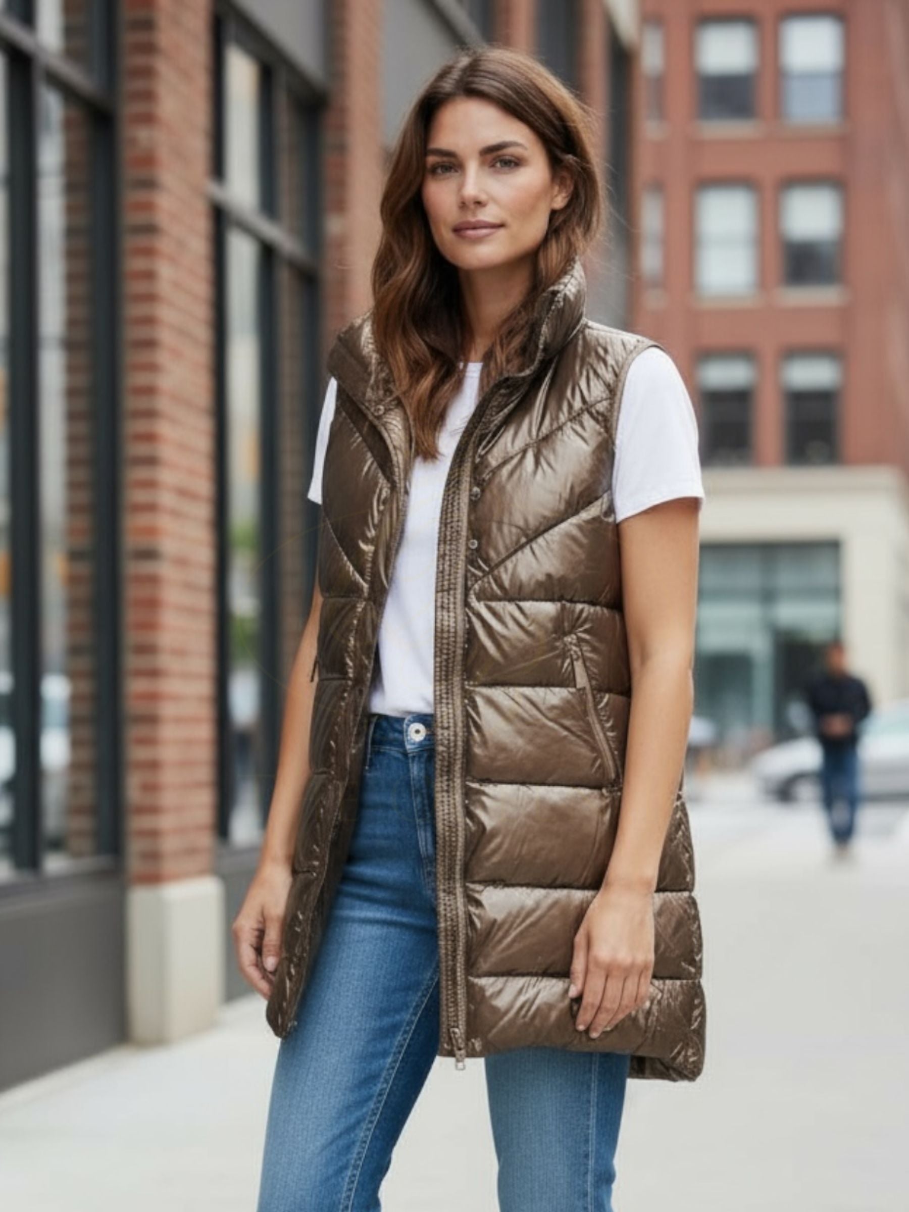 QBAW25 RR Gold Metallic Gilly Gilet