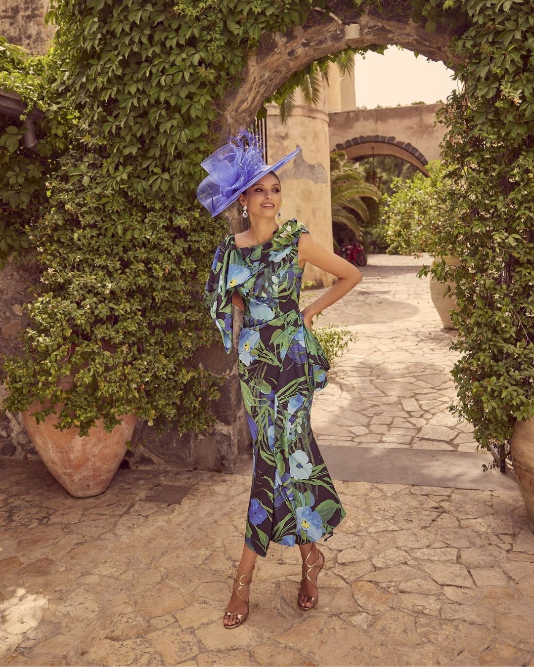 Size 14 Veni Infantino - 36118 - Green / Blue Print