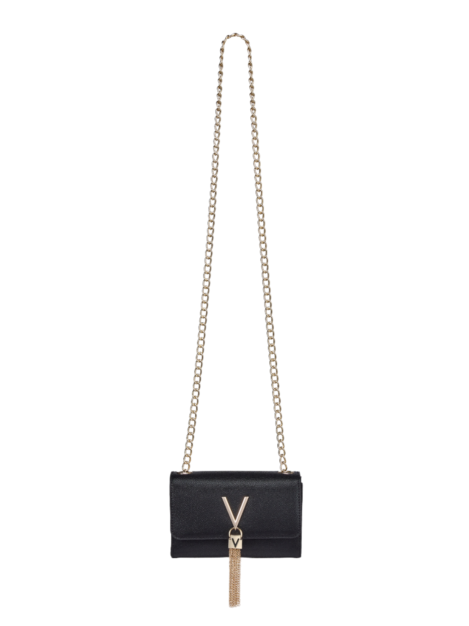 Valentino Divina Pochette Bag compact flap bag with chain strap and V logo detail