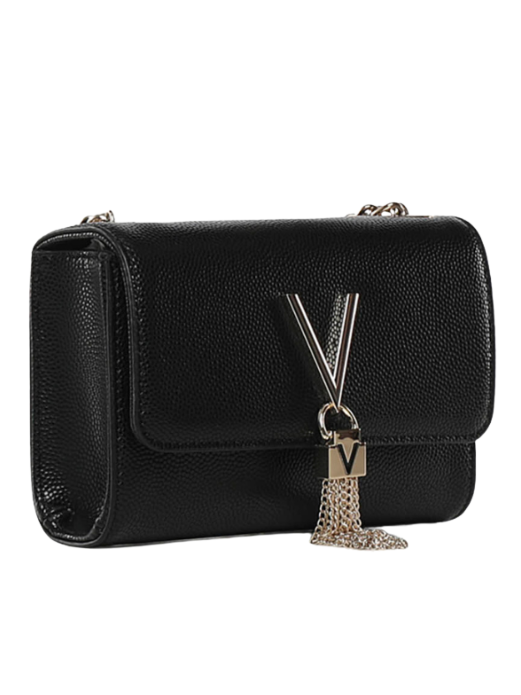 Valentino Divina Pochette Bag compact flap bag with chain strap and V logo detail