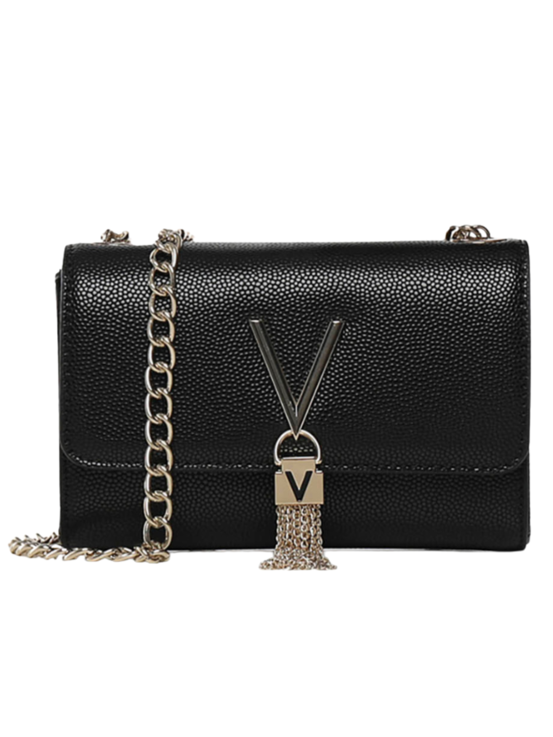 Valentino Divina Pochette Bag compact flap bag with chain strap and V logo detail