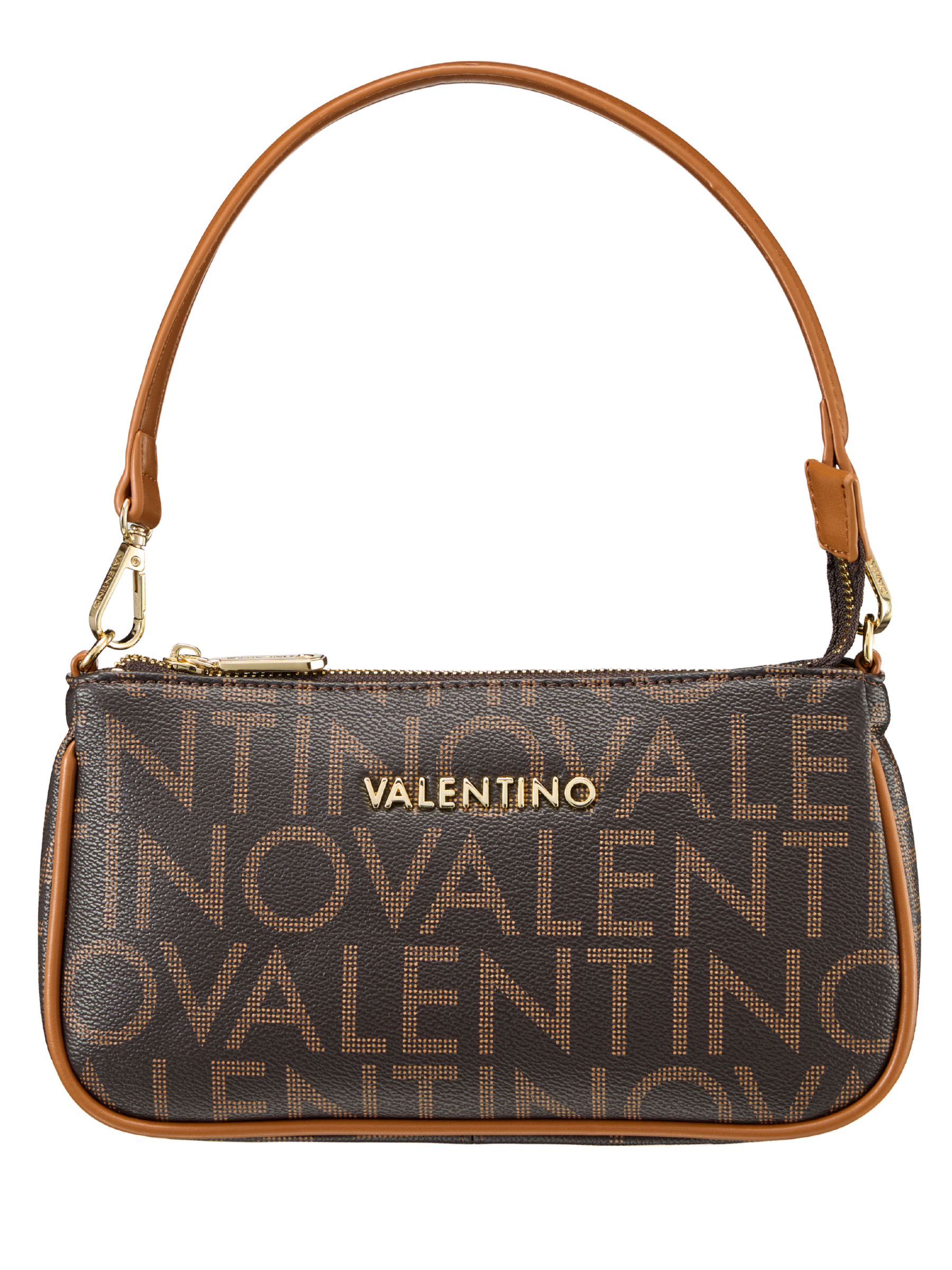 Valentino Regina Re Shoulder Bag structured logo print shoulder bag with adjustable strap