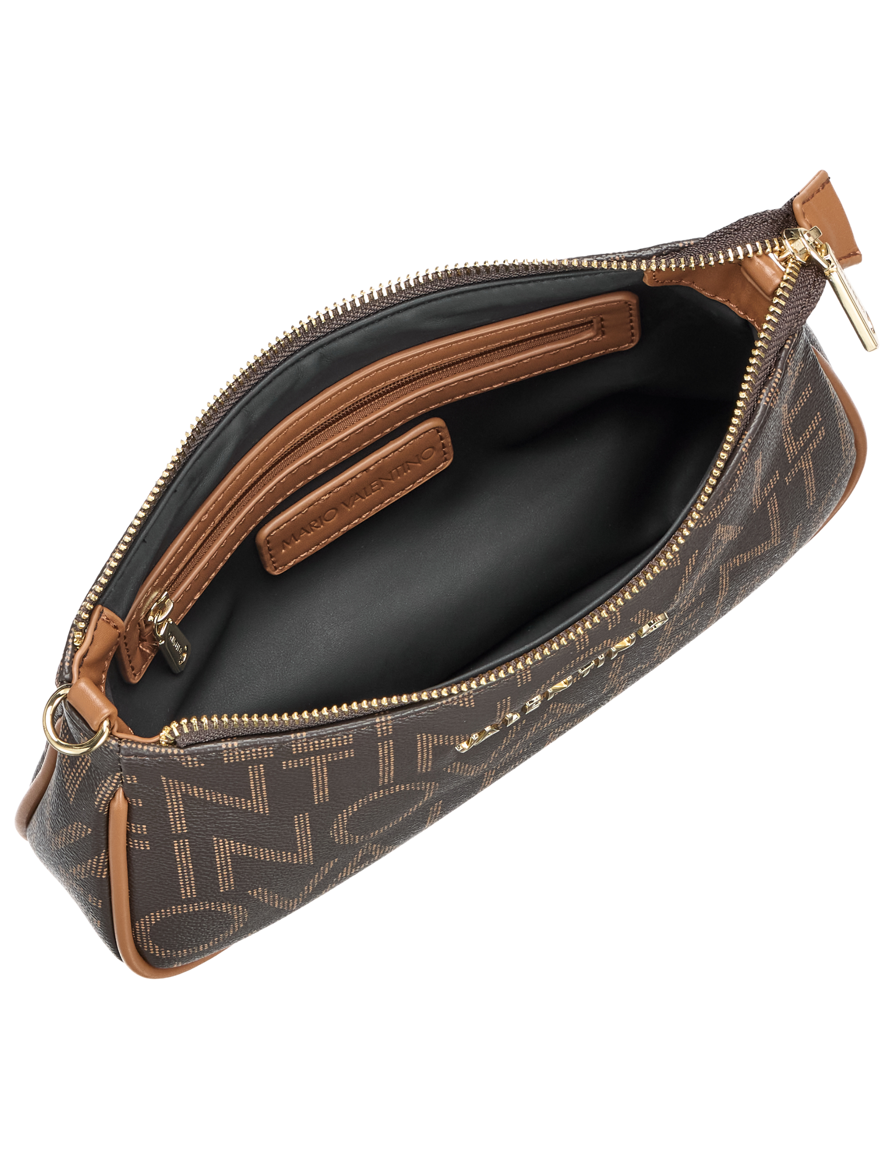 Valentino Regina Re Shoulder Bag structured logo print shoulder bag with adjustable strap