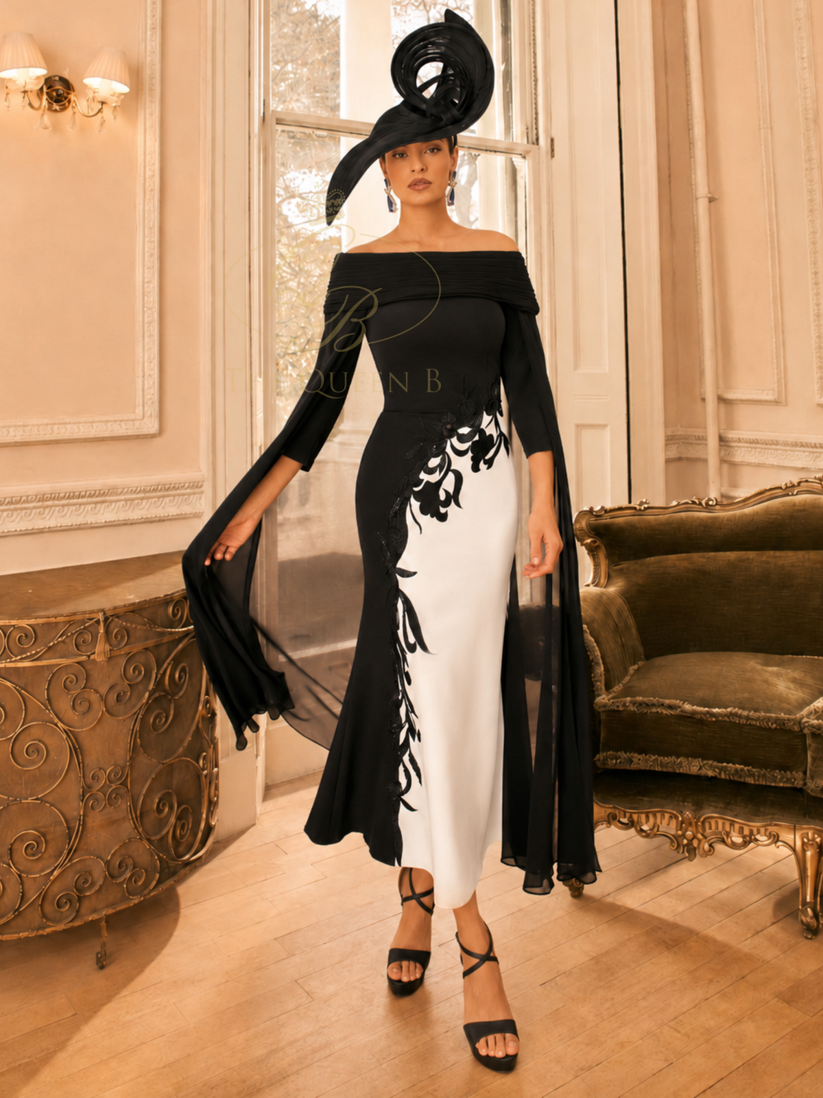 black ivory dress Veni Infantino 992836 / night convenience.Top sparkle glitter gown Fashion Western Style Long My Actual Bust is:62