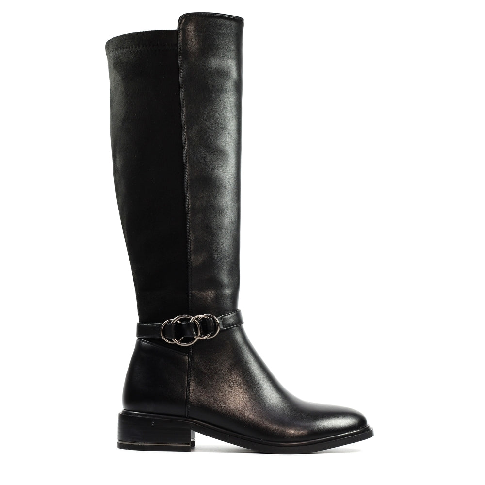 LUNAR - CORBY BLACK LONG BOOT