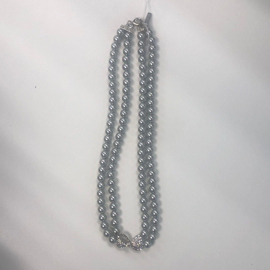 ‼️ 1 left ‼️ QBN - Bling Infinity Bow Necklace