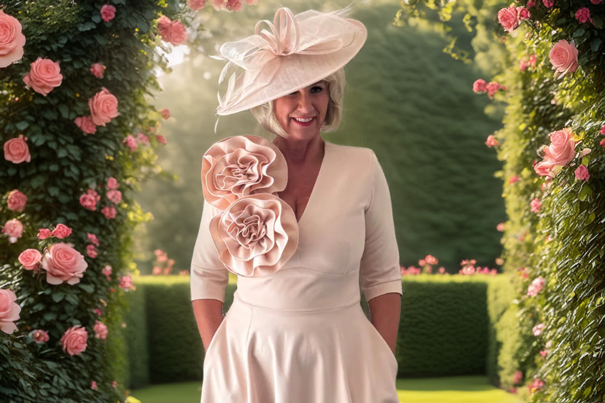Mother of the bride accessories hat fascinator jewellery The Queen B Boutique Penarth