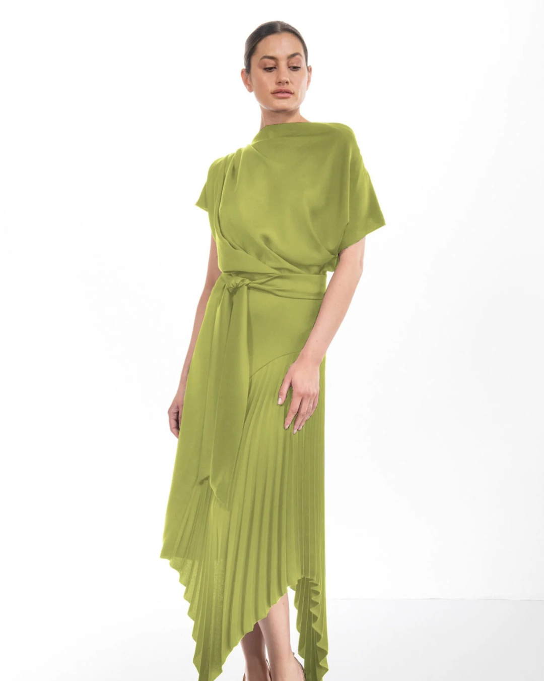 Kevan Jon - Mila Pleat Knee - PEAR