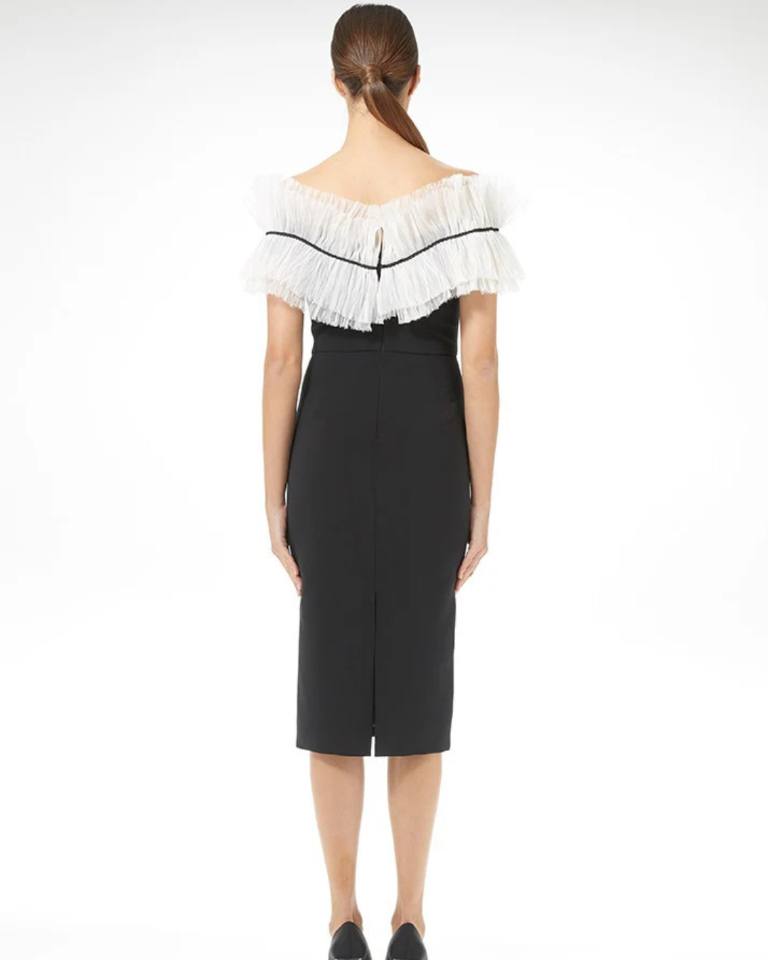 ‼️ 1 left ‼️ Size 12 - Carla Ruiz - 50014 - RUFFLE NECK DRESS