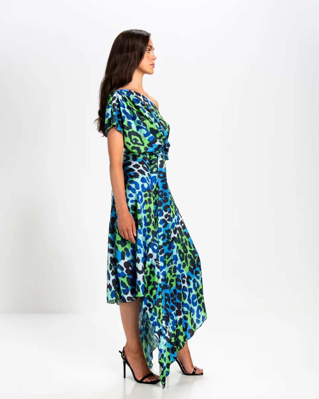 Kevan Jon - Mila Pleat Knee - Leo Satin