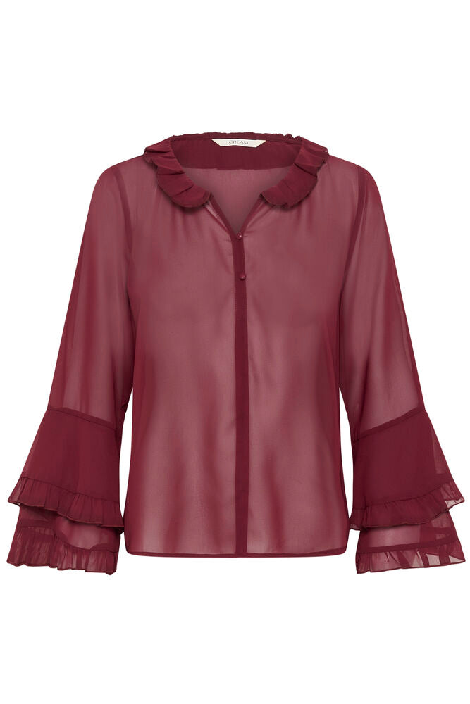 Cream Flouncy Blouse