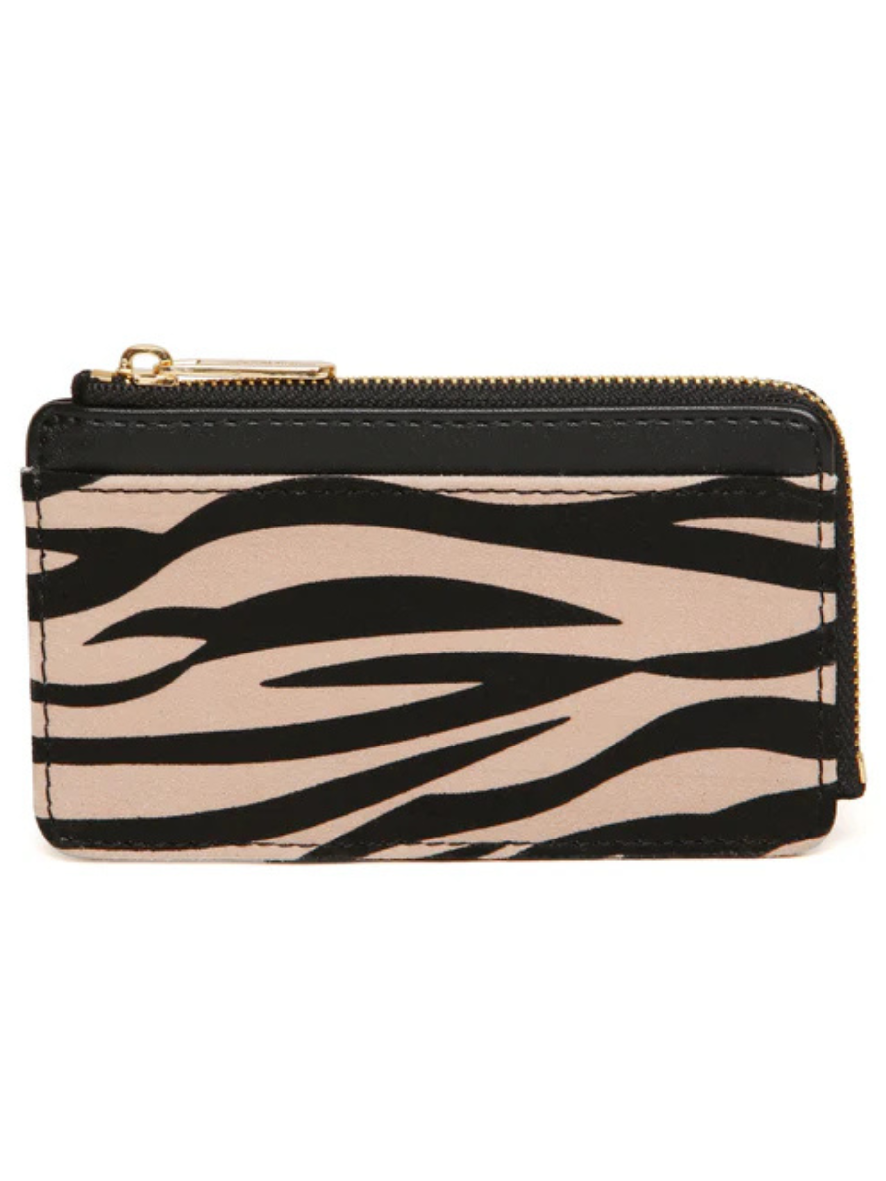 Alice Wheeler AW6214 Zebra Coin/Card Purse – compact leopard print purse with zip closure, card slots and coin compartment, stylish women’s accessory.