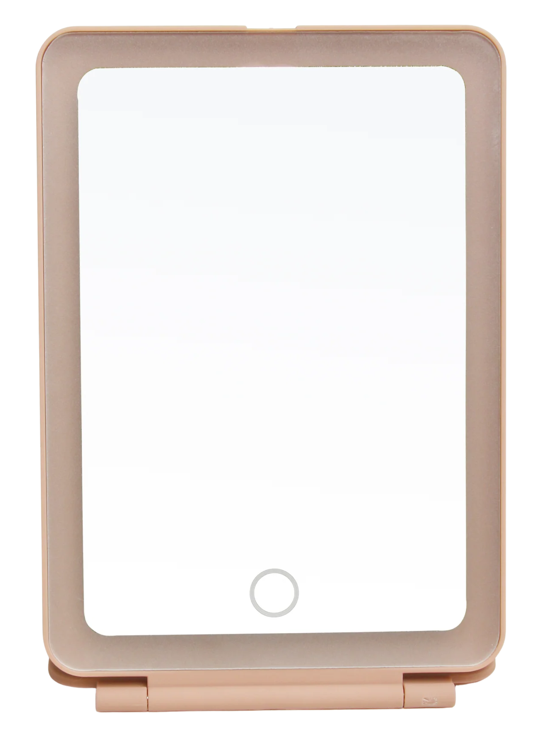 Alice Wheeler AW0297 Pink Soft Touch LED Mirror portable rechargeable mirror with three light settings and protective case