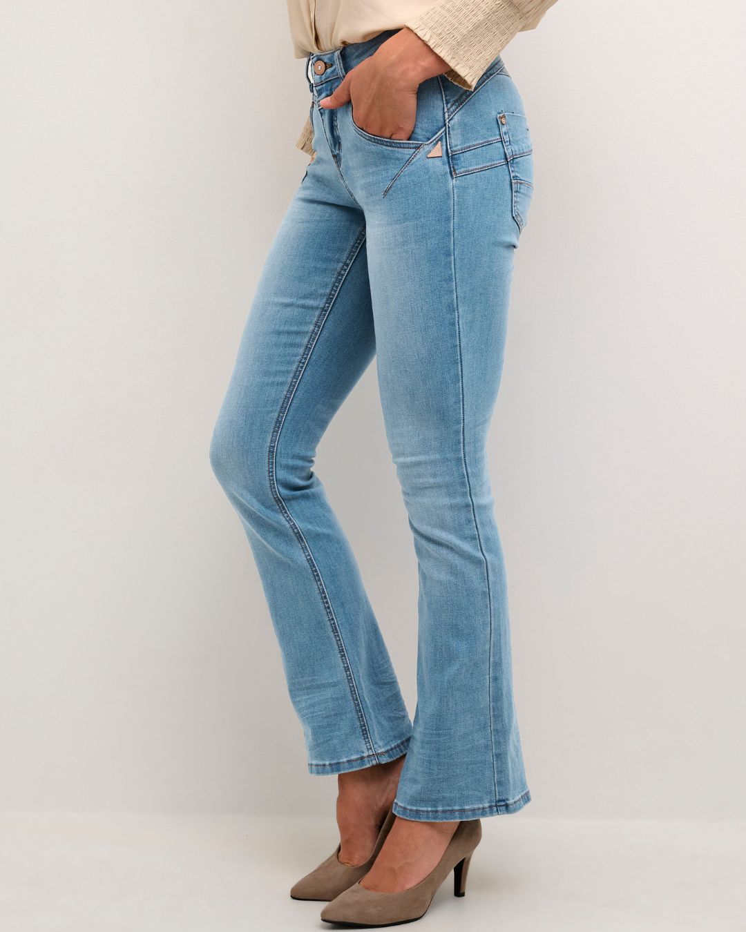 CREAM - AMALIE BOOT CUT - AUSTIN LIGHT