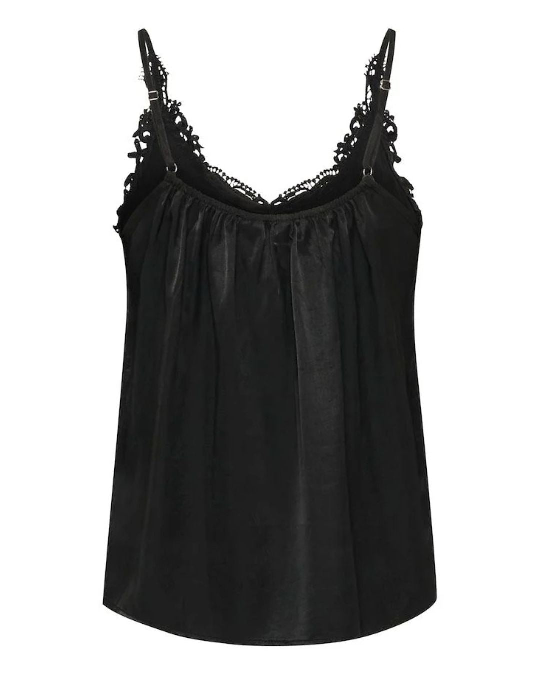 CREAM - ANNA TOP - BLACK