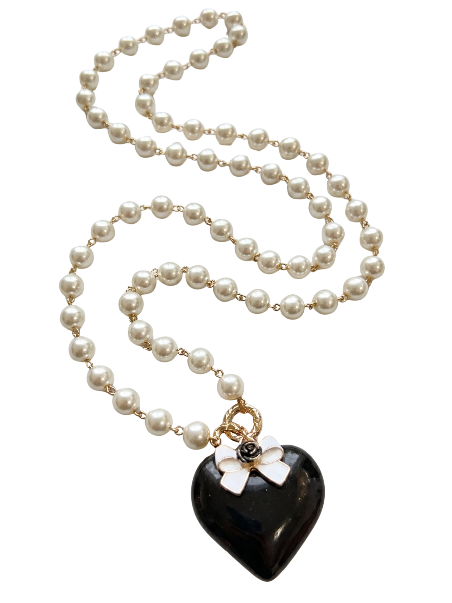 Envy 537 Pearl & Heart Necklace