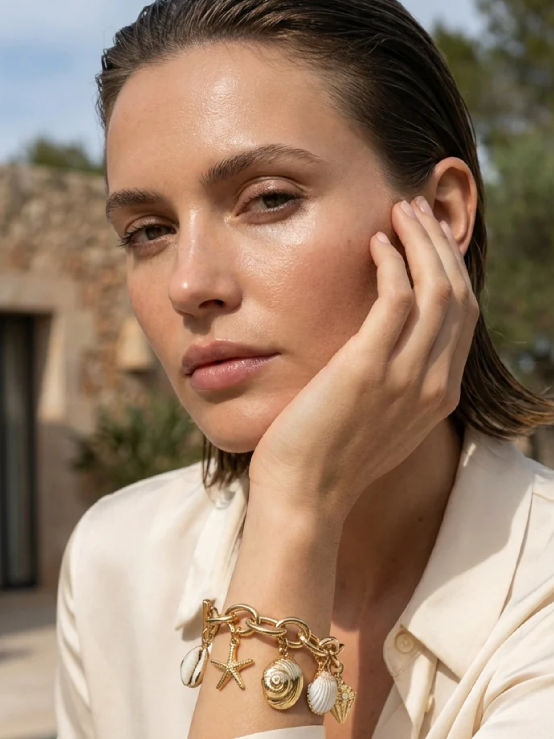 Envy 4834 Sea Charm Bracelet with chunky chain and mixed sea-inspired charms.