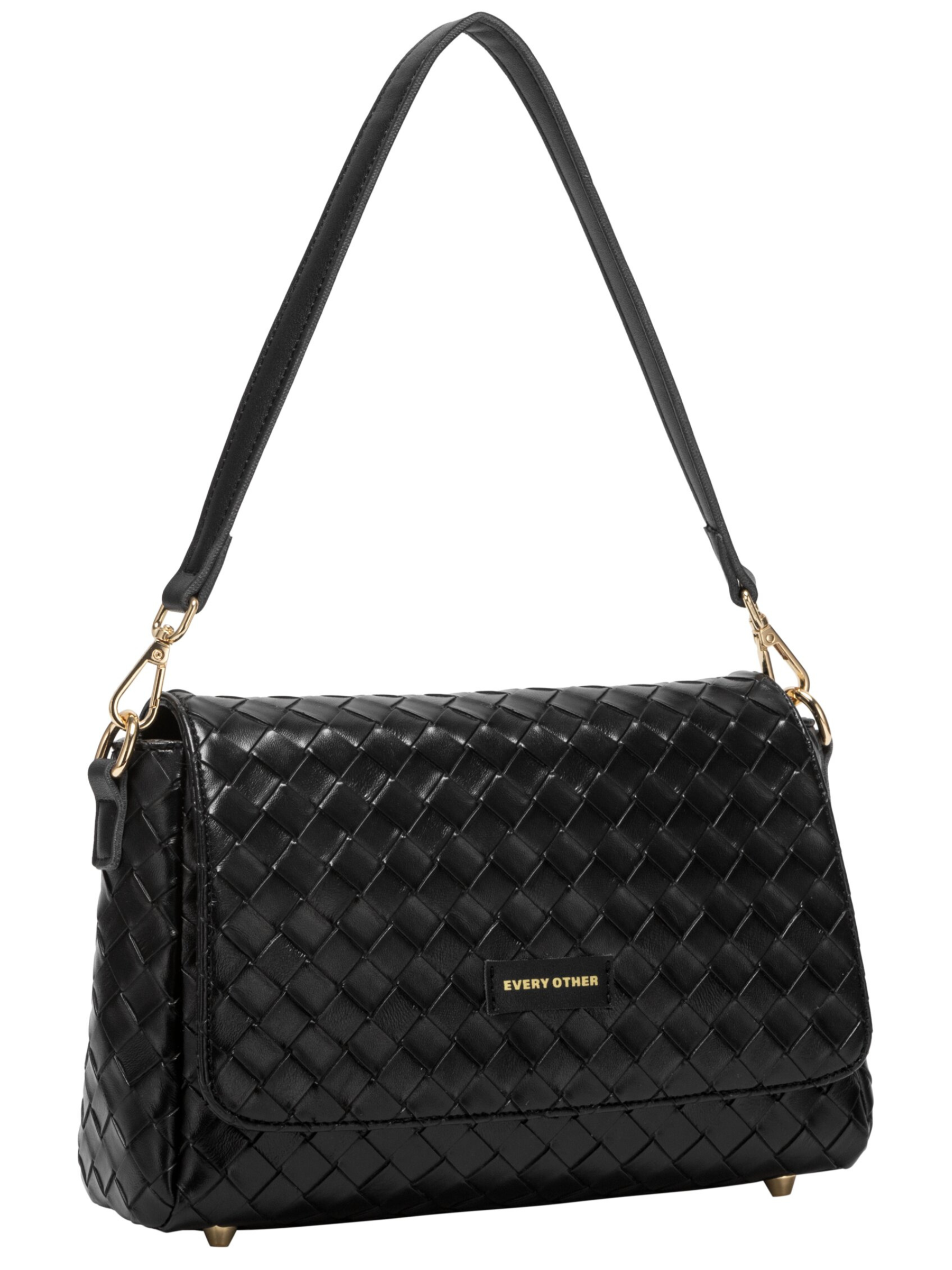 Every Other 12176 Flap Over Bag with woven-effect finish, flap front and detachable shoulder and crossbody straps