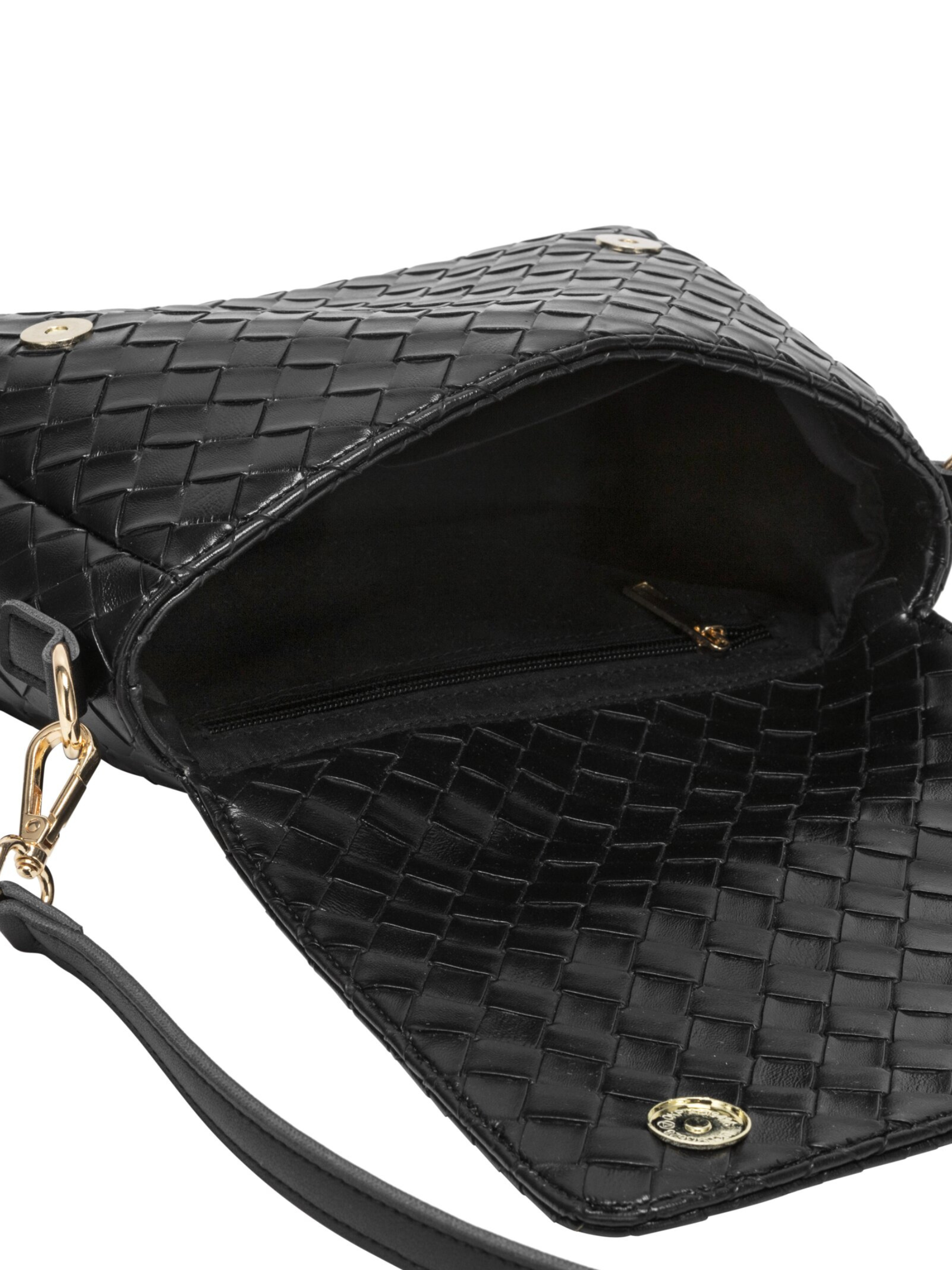 Every Other 12176 Flap Over Bag with woven-effect finish, flap front and detachable shoulder and crossbody straps