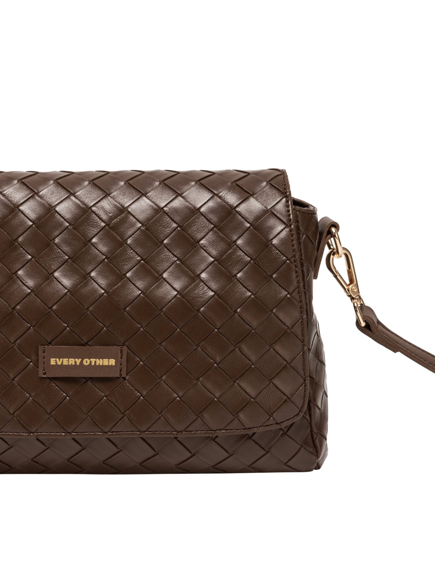 Every Other 12176 Flap Over Bag with woven-effect finish, flap front and detachable shoulder and crossbody straps