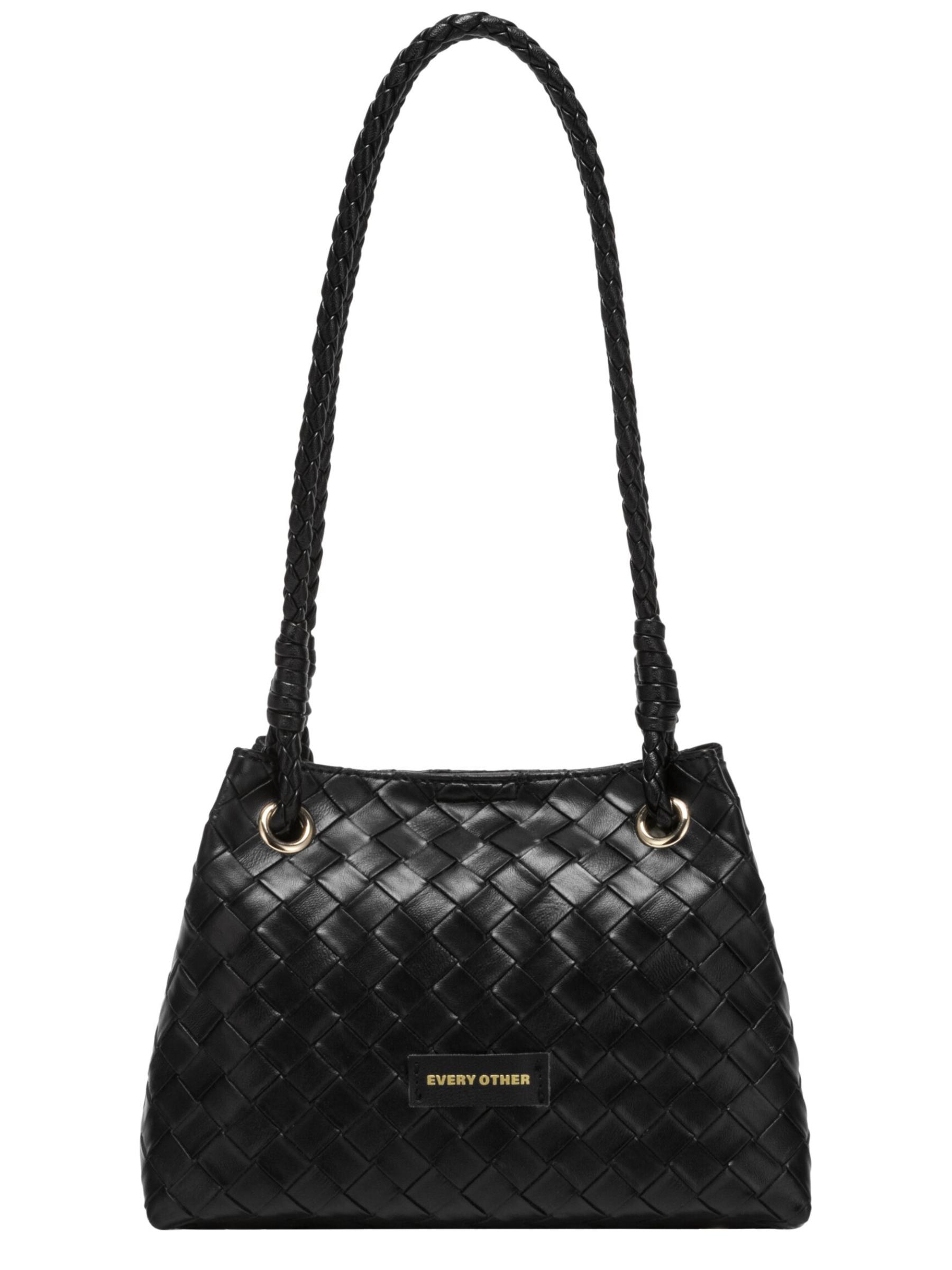 Every Other 12178 A Line Bag with woven-effect finish, braided shoulder strap and gold-tone ring hardware