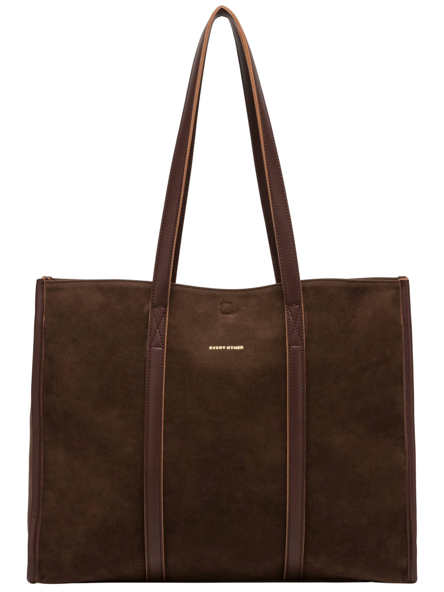 Every Other 12193 Suede Effect Large Tote Bag with long shoulder straps and spacious tote design