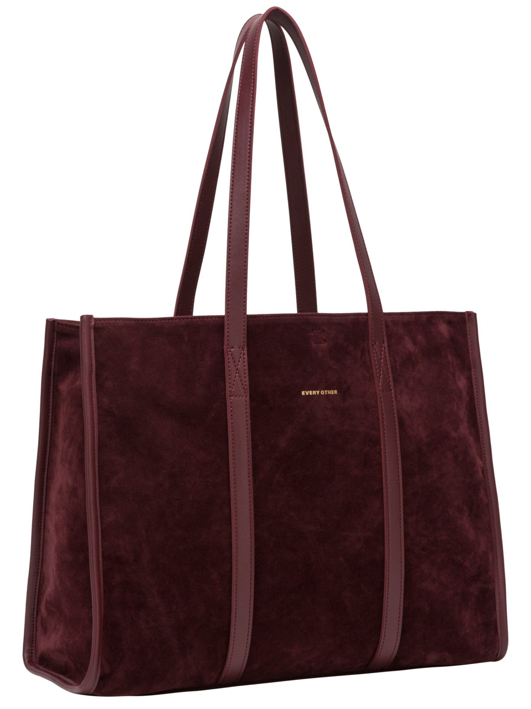 Every Other 12193 Suede Effect Large Tote Bag with long shoulder straps and spacious tote design