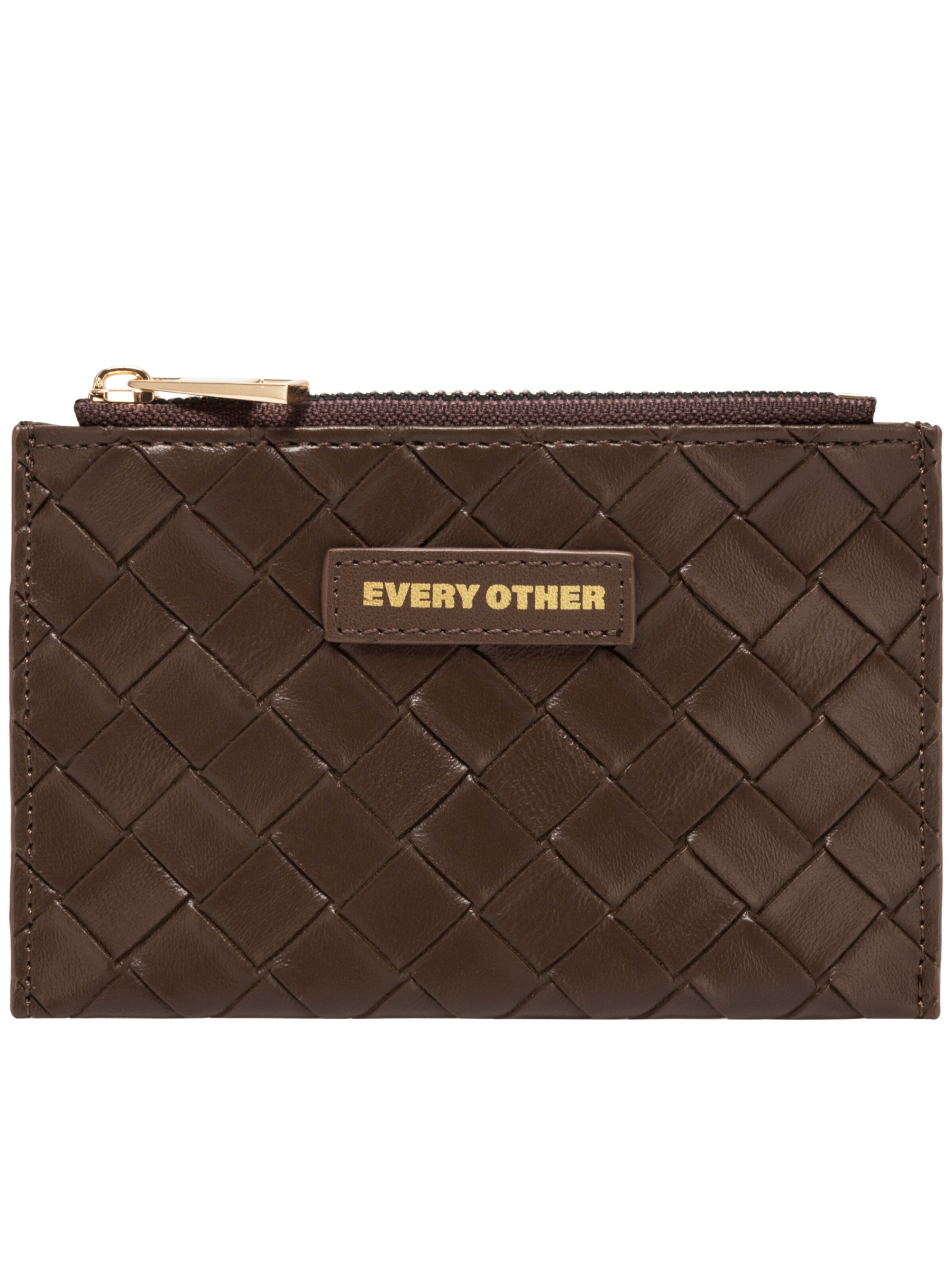 Every Other 12201 Woven Card Holder with zip-top compartment, card slots and ID window