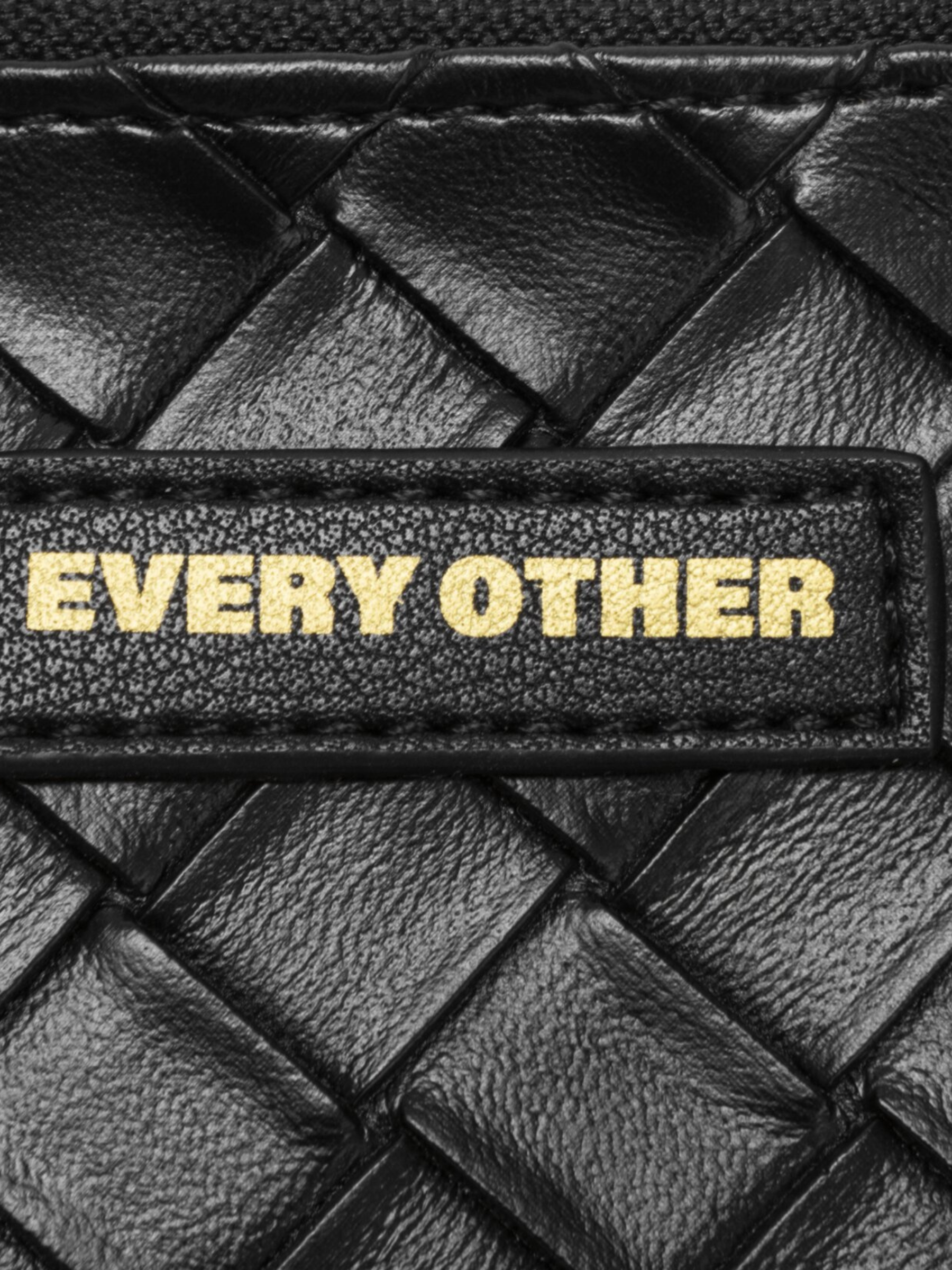 Every Other 12201 Woven Card Holder with zip-top compartment, card slots and ID window
