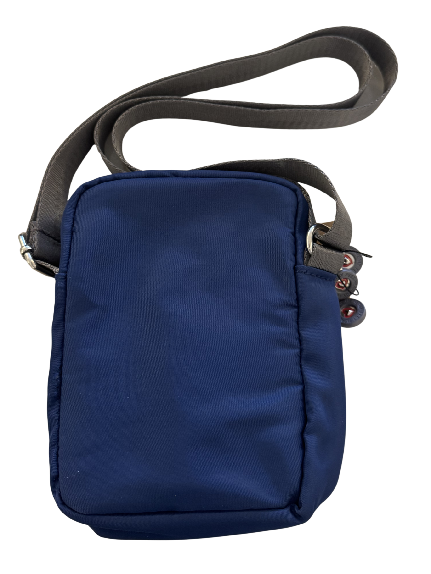 Heavenly Feet Beacon Handbag compact crossbody with multiple zip compartments and adjustable strap.