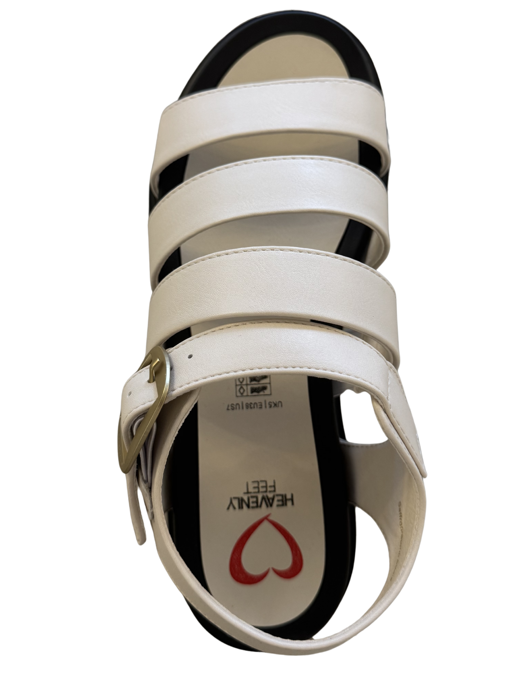 Heavenly Feet Saffron / Storm Stone Sandals with multi-strap design and adjustable buckle fastening.