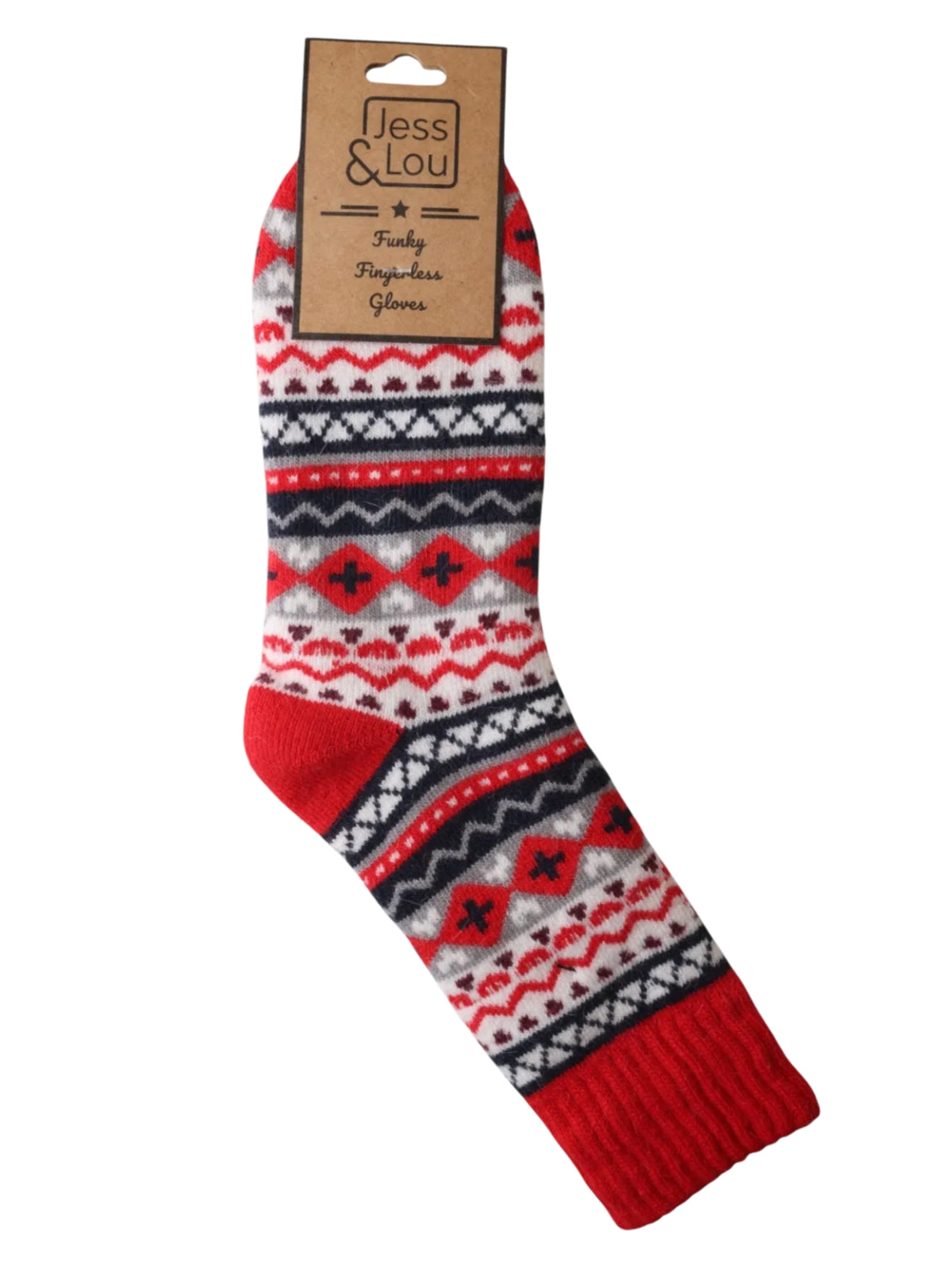 Jess & Lou SL773 Nordic Cosy Socks with a Nordic-inspired patterned design and soft knitted wool-blend finish.