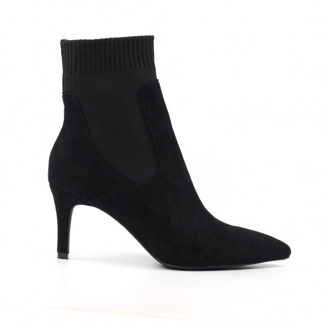 Lunar GLE101 Limbo black ankle boot with pointed toe and stiletto heel – The Queen B Boutique