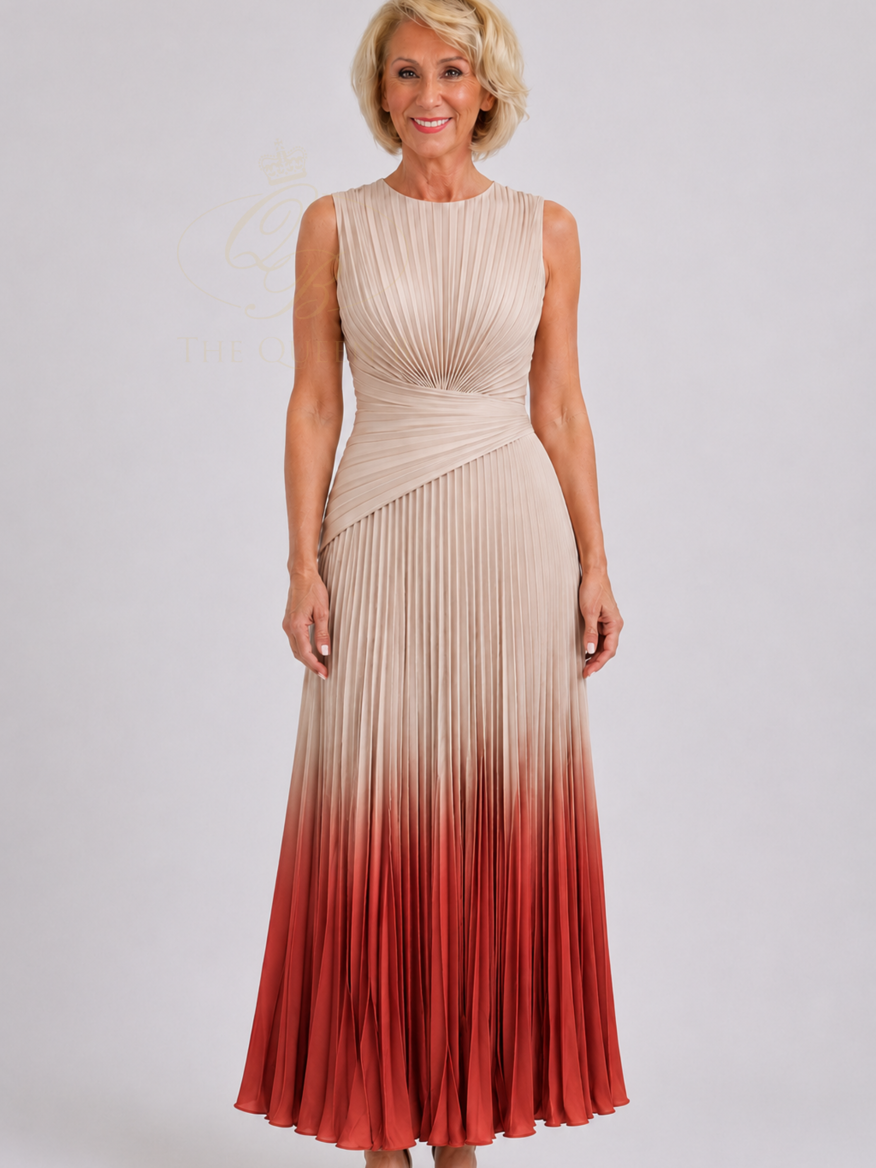 Maisonel ME3216B Latte / Terracotta Dress
