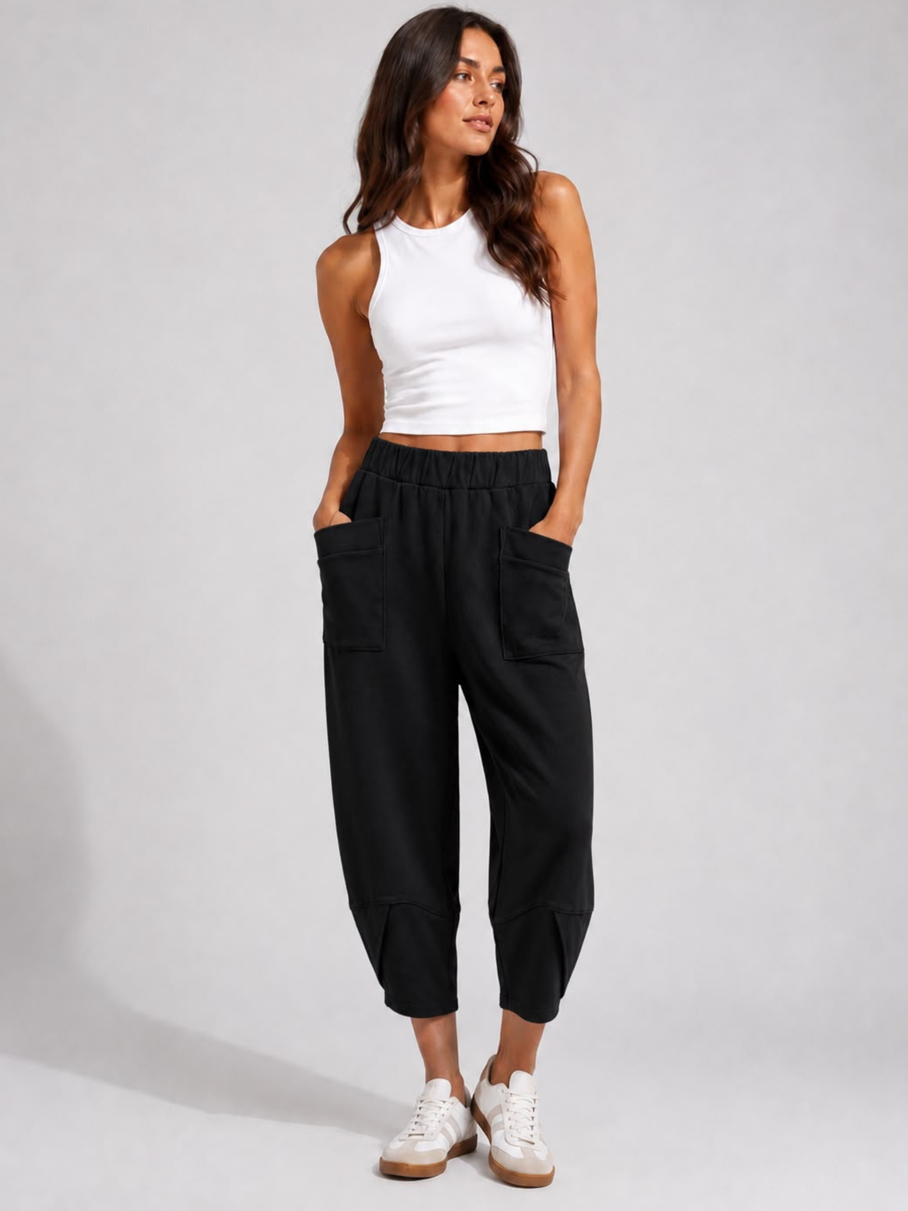 Malissa J LF201 Pull On Wide Leg Ponte Trousers