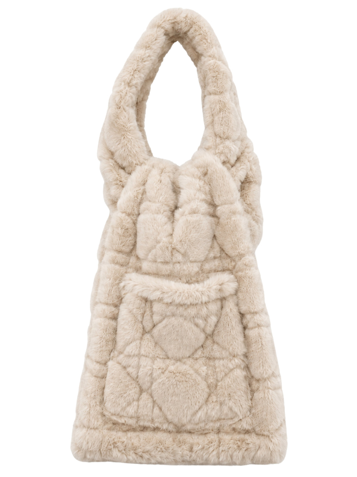 Malissa J GC21996 Criss Cross Fur Scarf with plush faux fur texture, patterned finish and easy loop-through design.
