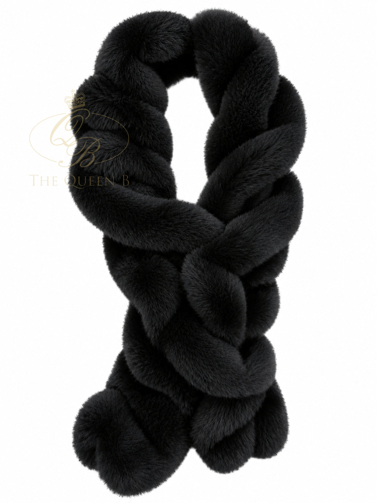Malissa J GC22251 Faux Fur Collar Scarf with plush faux fur texture and an sculpted design.