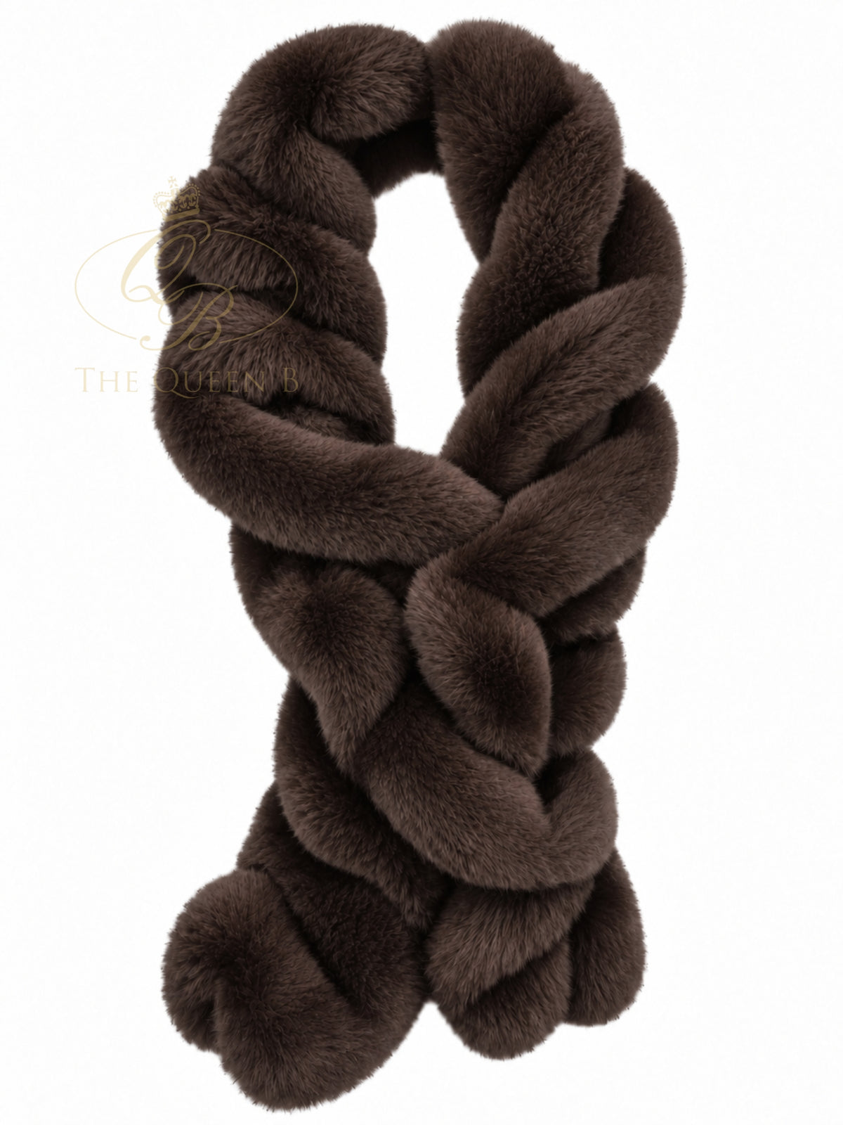Malissa J GC22251 Faux Fur Collar Scarf with plush faux fur texture and an sculpted design.