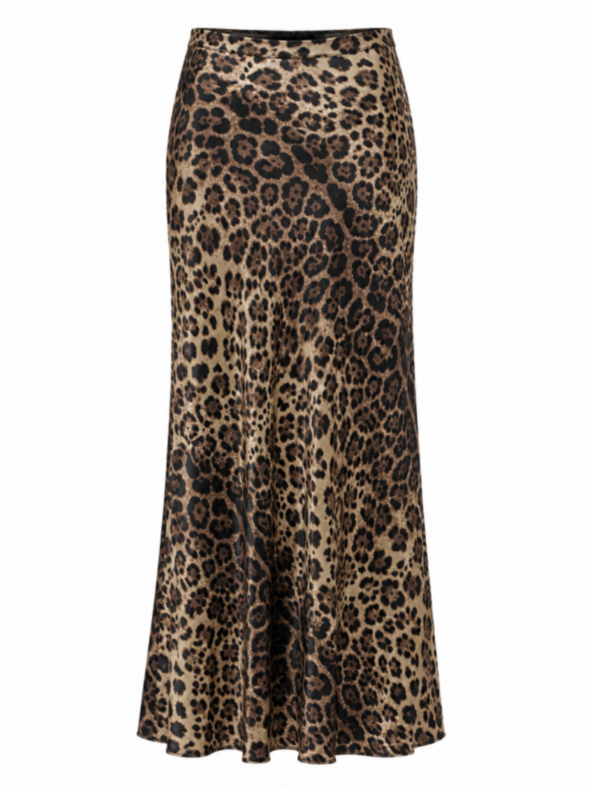 Malissa J WF1542 Animal Skirt with animal print, defined waistband and softly flared silhouette.