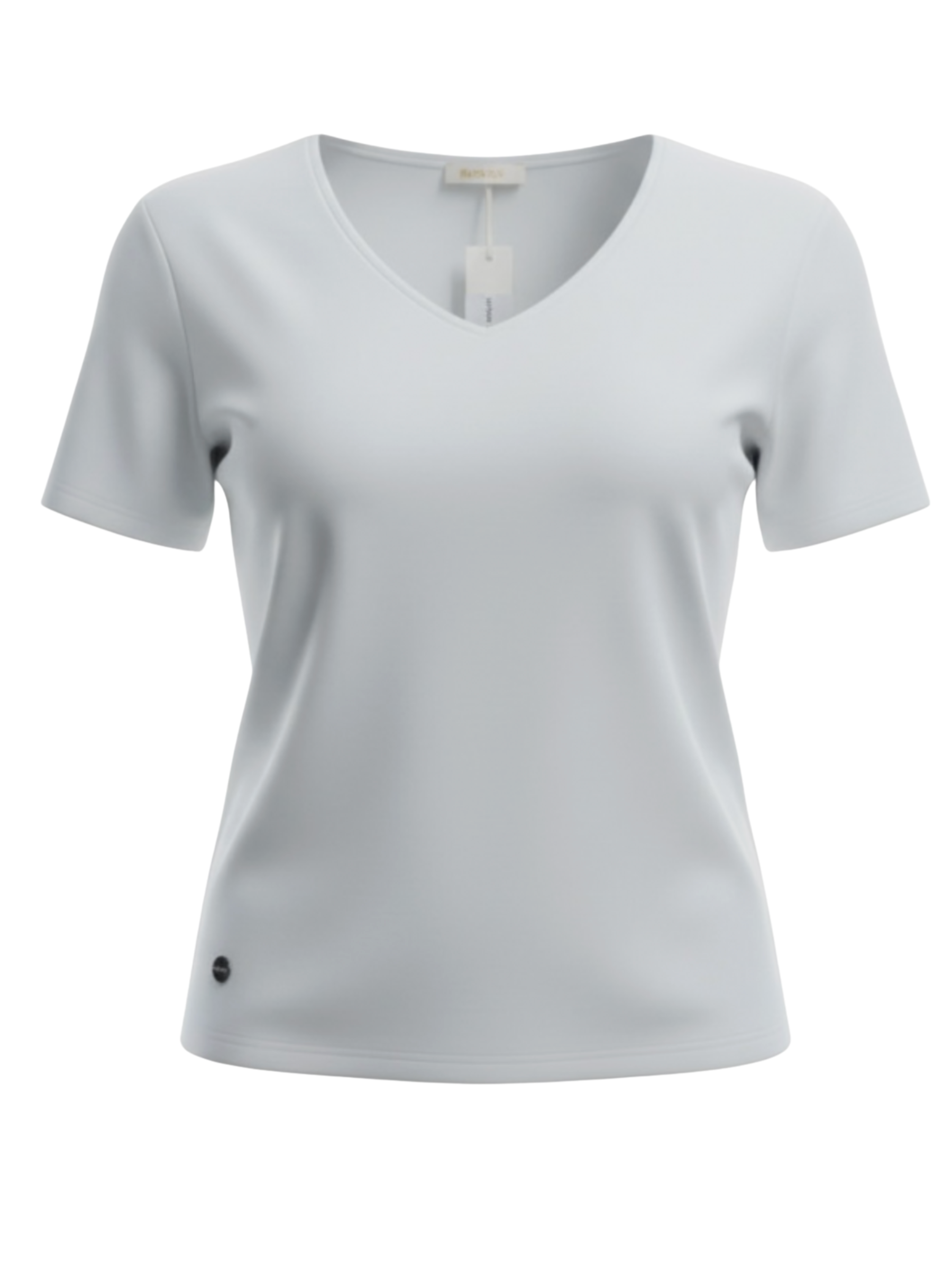 Malissa J WF2828 V-Neck Soft Jersey T-Shirt with flattering V-neckline, short sleeves and relaxed silhouette in smooth soft jersey fabric.