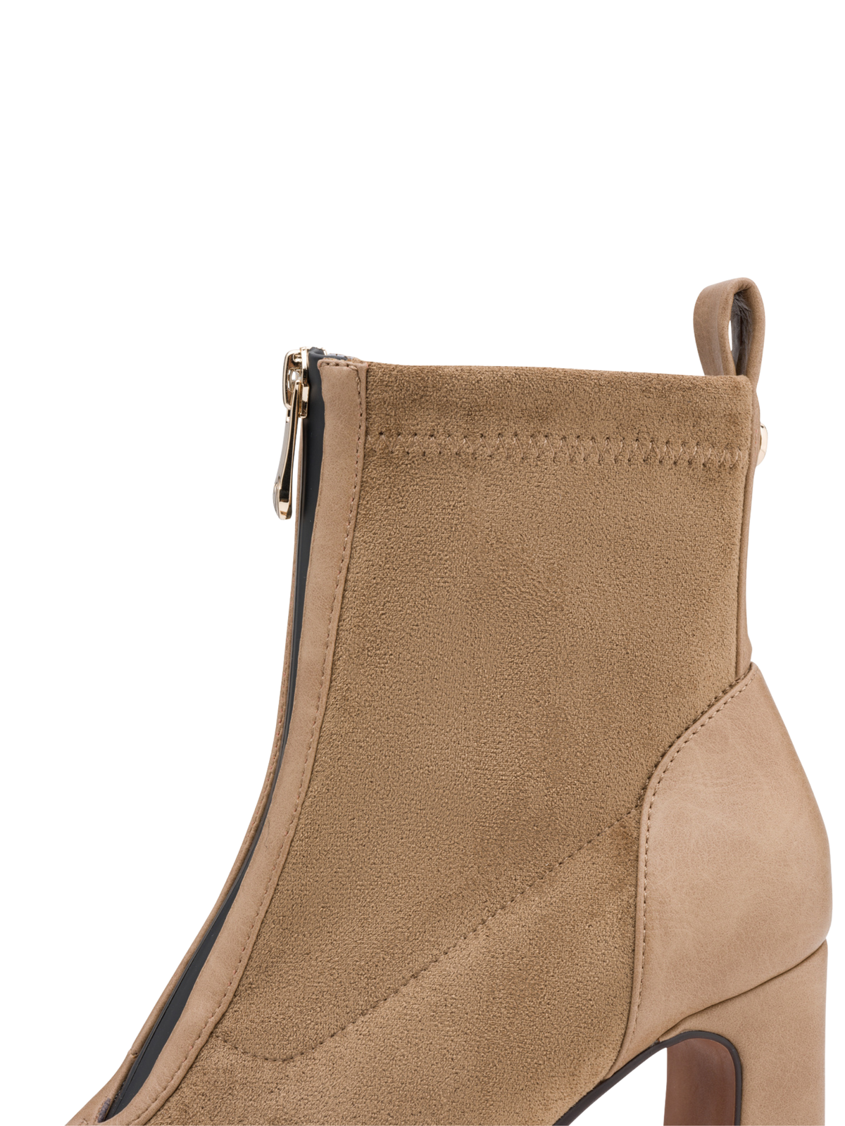 Marco Tozzi 25334 394 Antelope Comb Boot pointed ankle boot with front zip and 85mm block heel