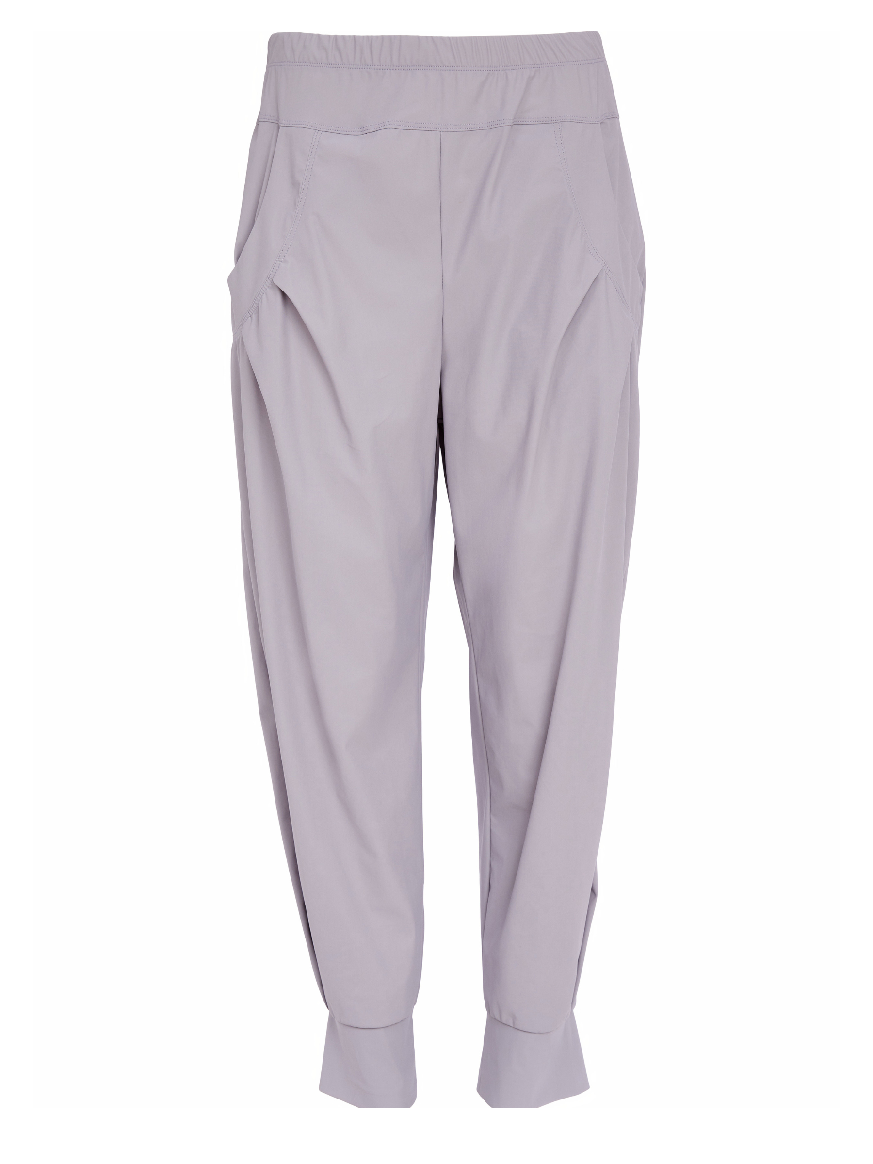 Naya NAS26 101 Cuff Trousers with smooth stretch fabric, elasticated waist and cuffed hem detail.