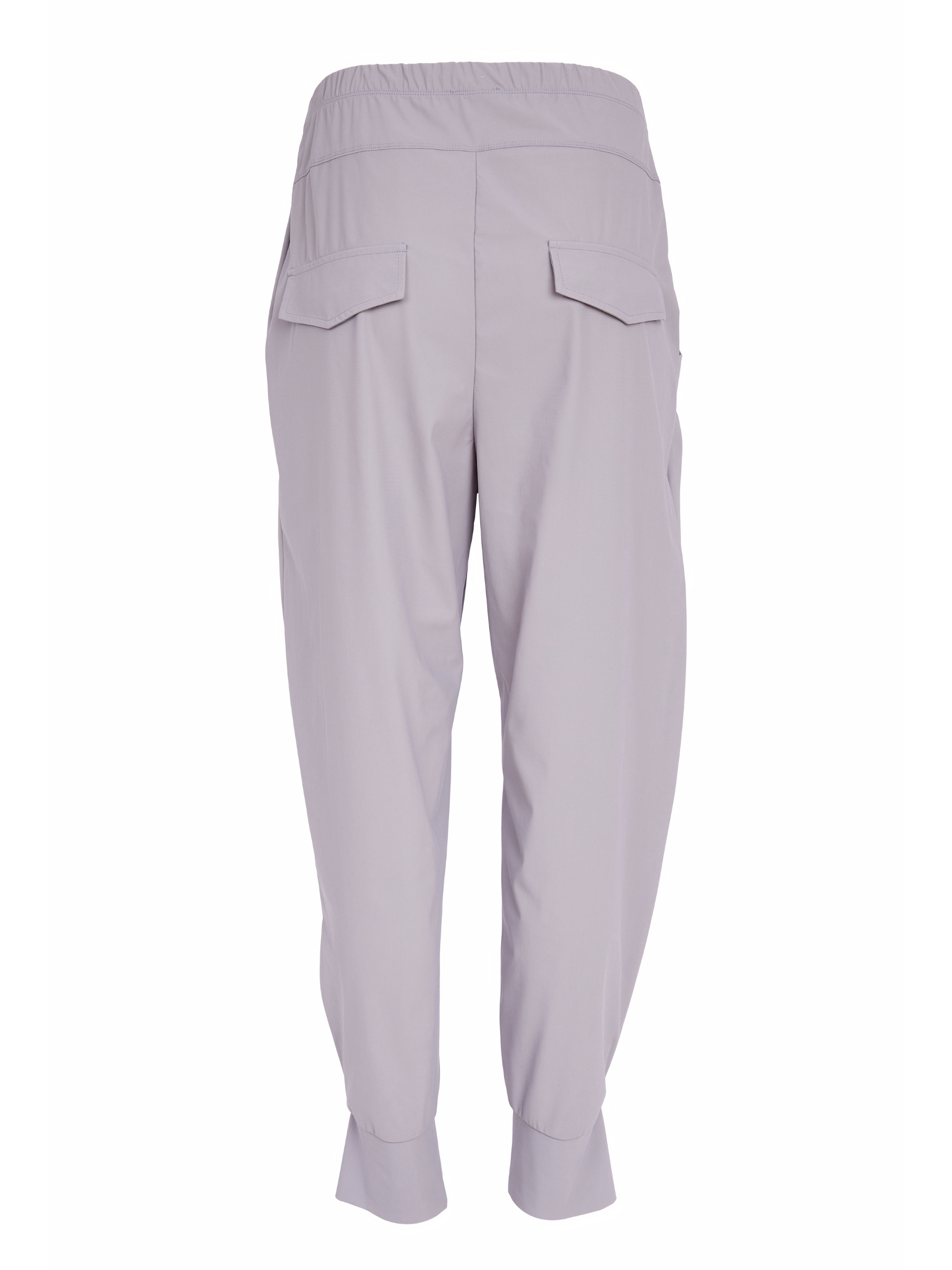 Naya NAS26 101 Cuff Trousers with smooth stretch fabric, elasticated waist and cuffed hem detail.