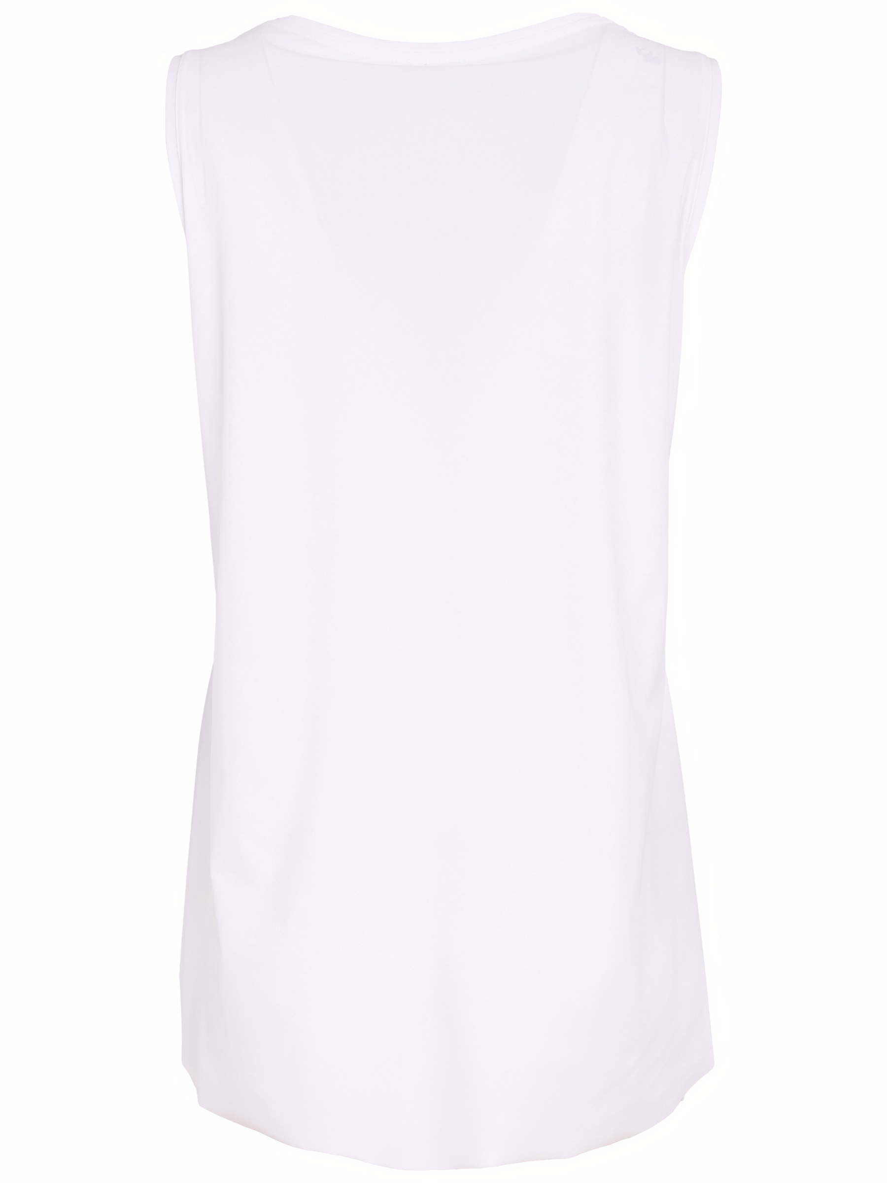 Naya NAS26 103 Scooped Back Cami Top with smooth stretch fabric, sleeveless design and elegant scooped back detail.