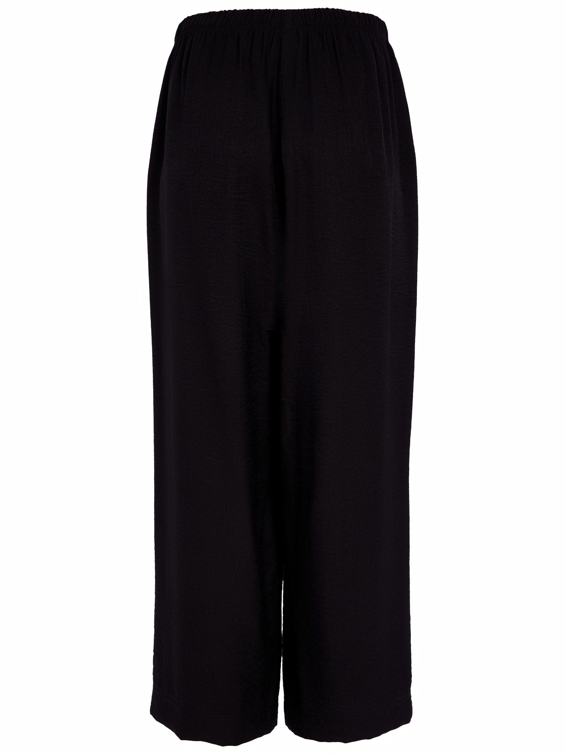 Naya NAS26 154 Soft Pull Up Wide Leg Trousers featuring elasticated waistband, wide leg silhouette and fluid viscose-blend fabric.