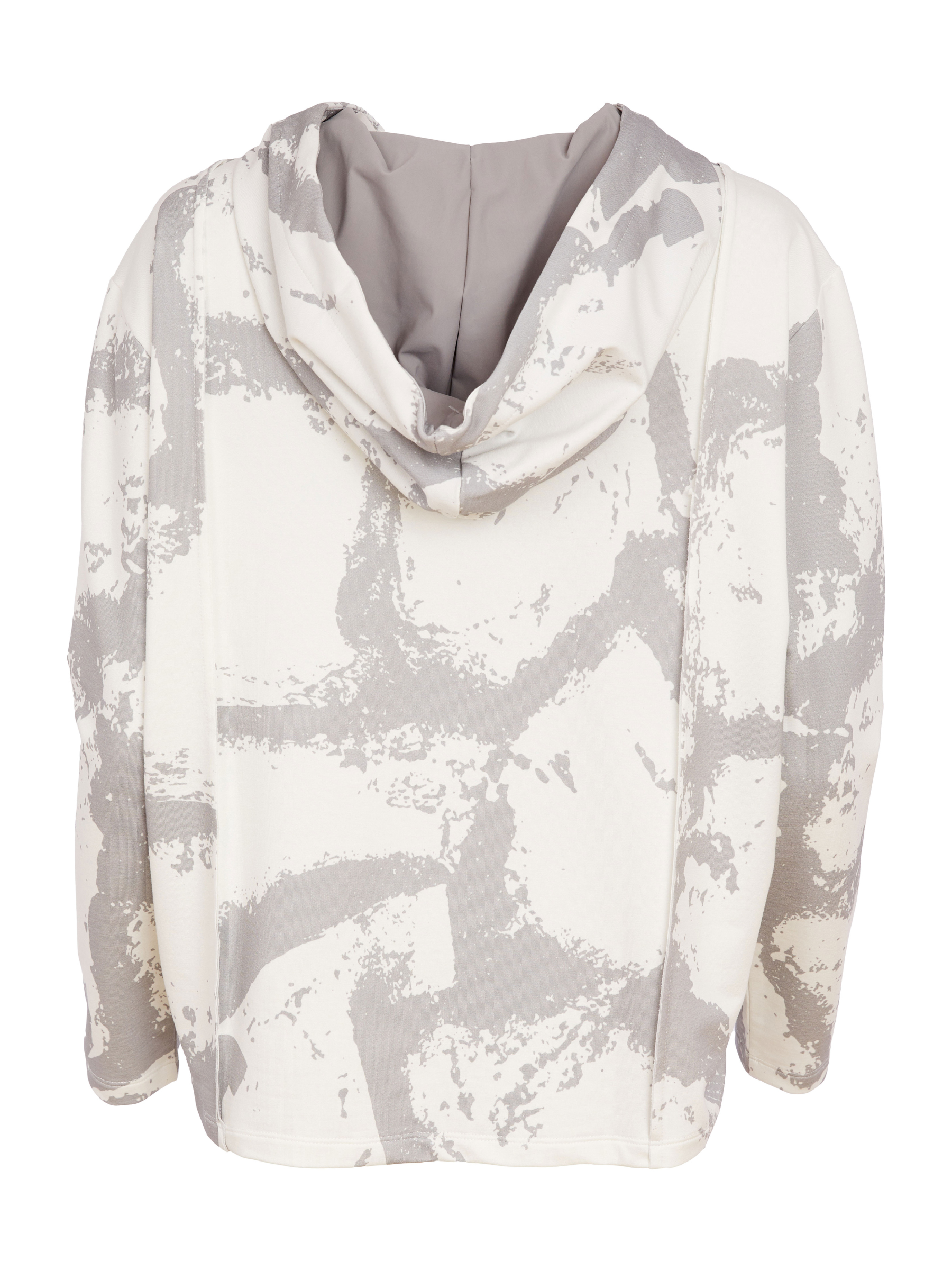 Naya NAS26 247 graphic print hooded top with relaxed fit and modern casual design.