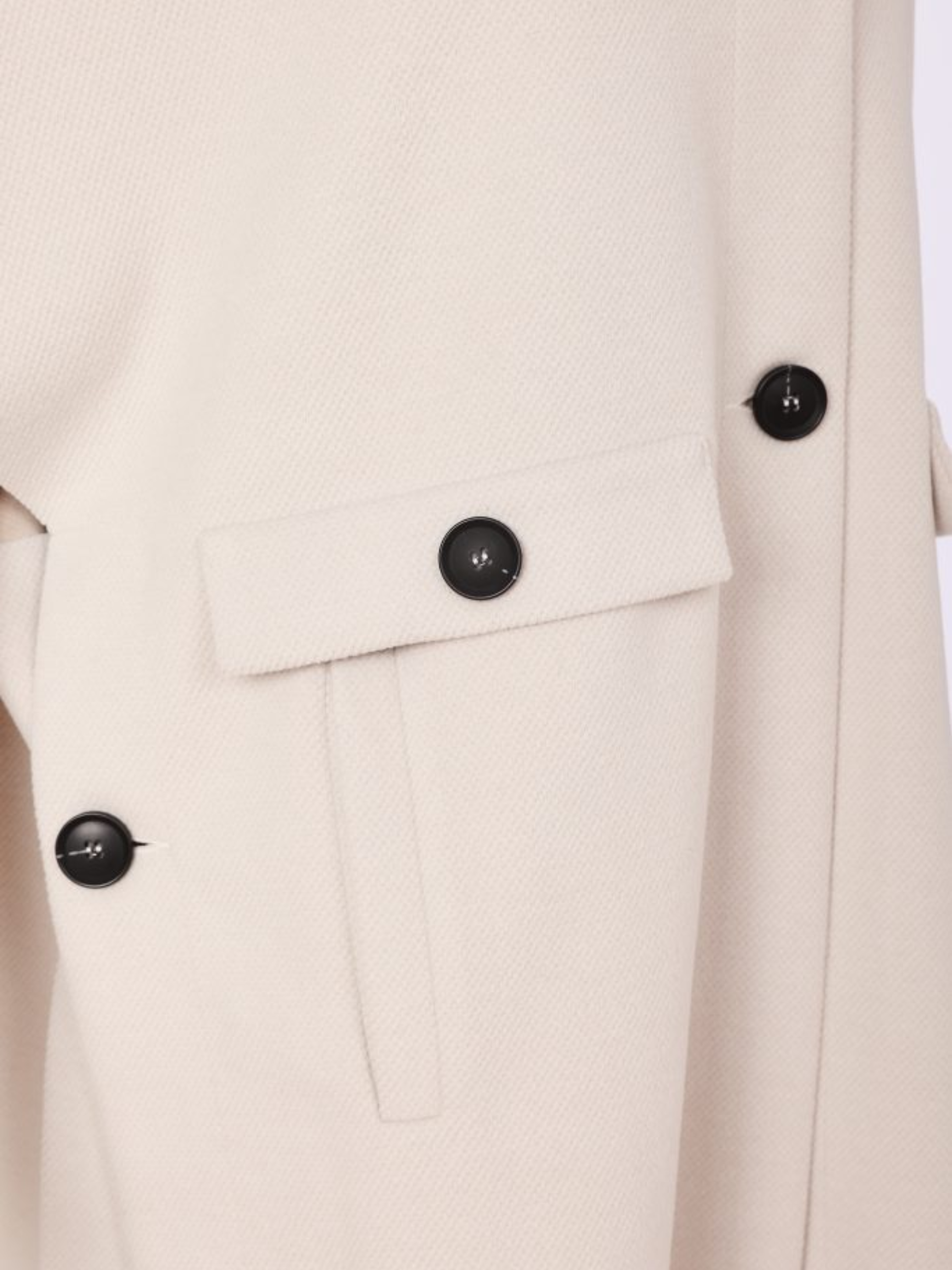 Naya NAW26 293 High Neck Button Through Jacket with high neckline, button fastening, cape sleeves and flap pockets